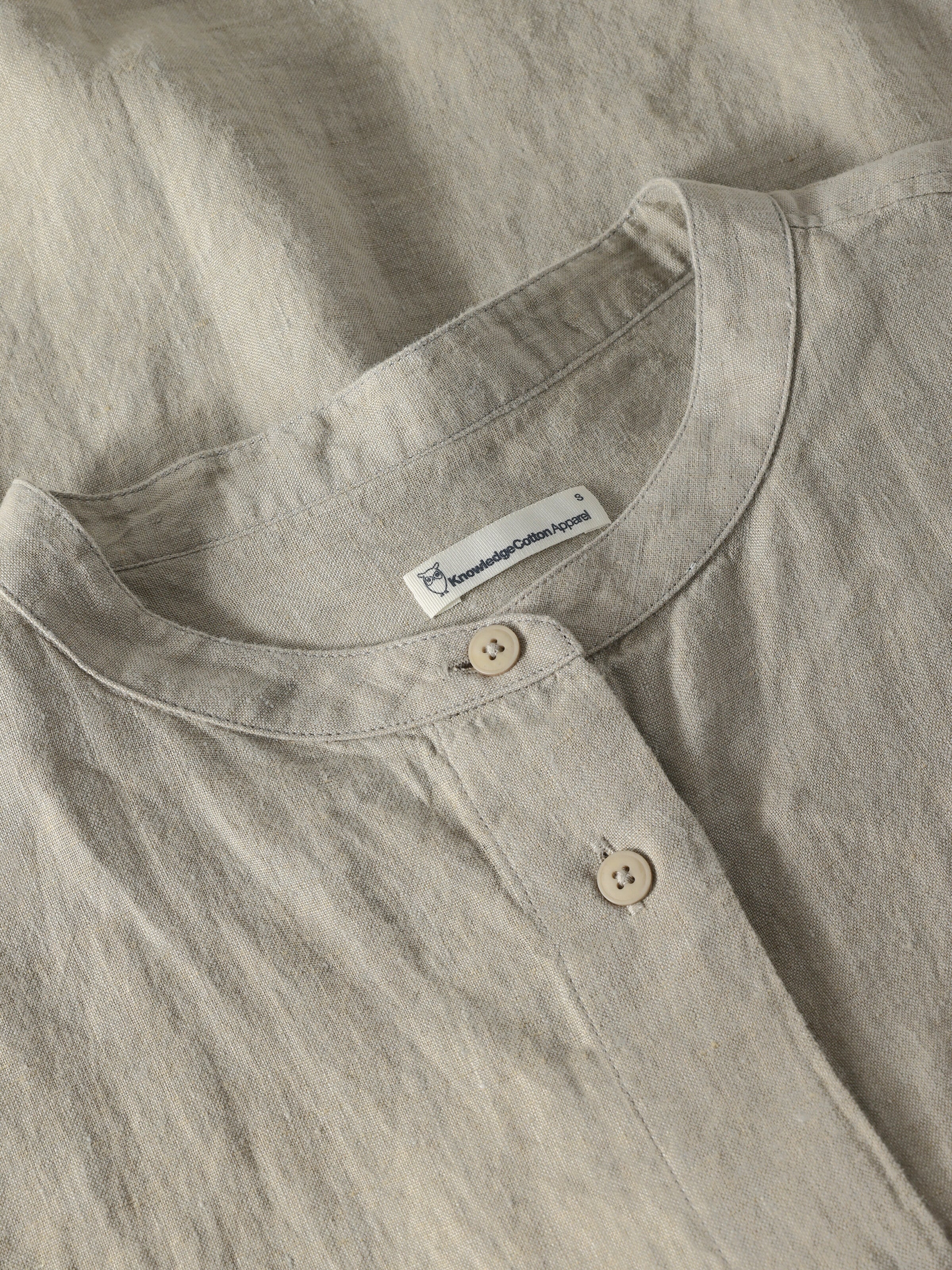 Organic Linen Shirt GOTS/Vegan - Yarndyed Twill - Image 5