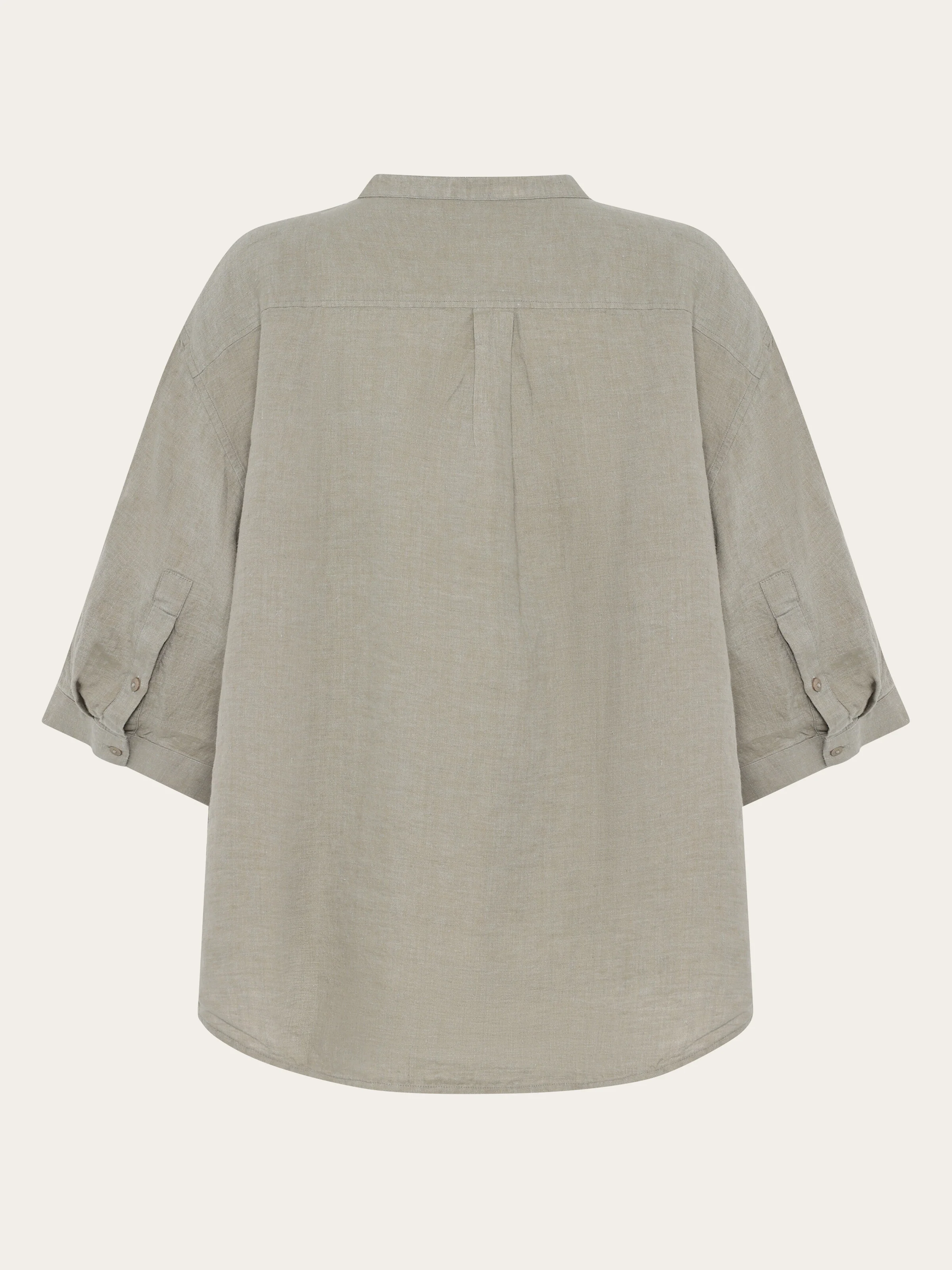Organic Linen Shirt GOTS/Vegan - Yarndyed Twill - Image 6