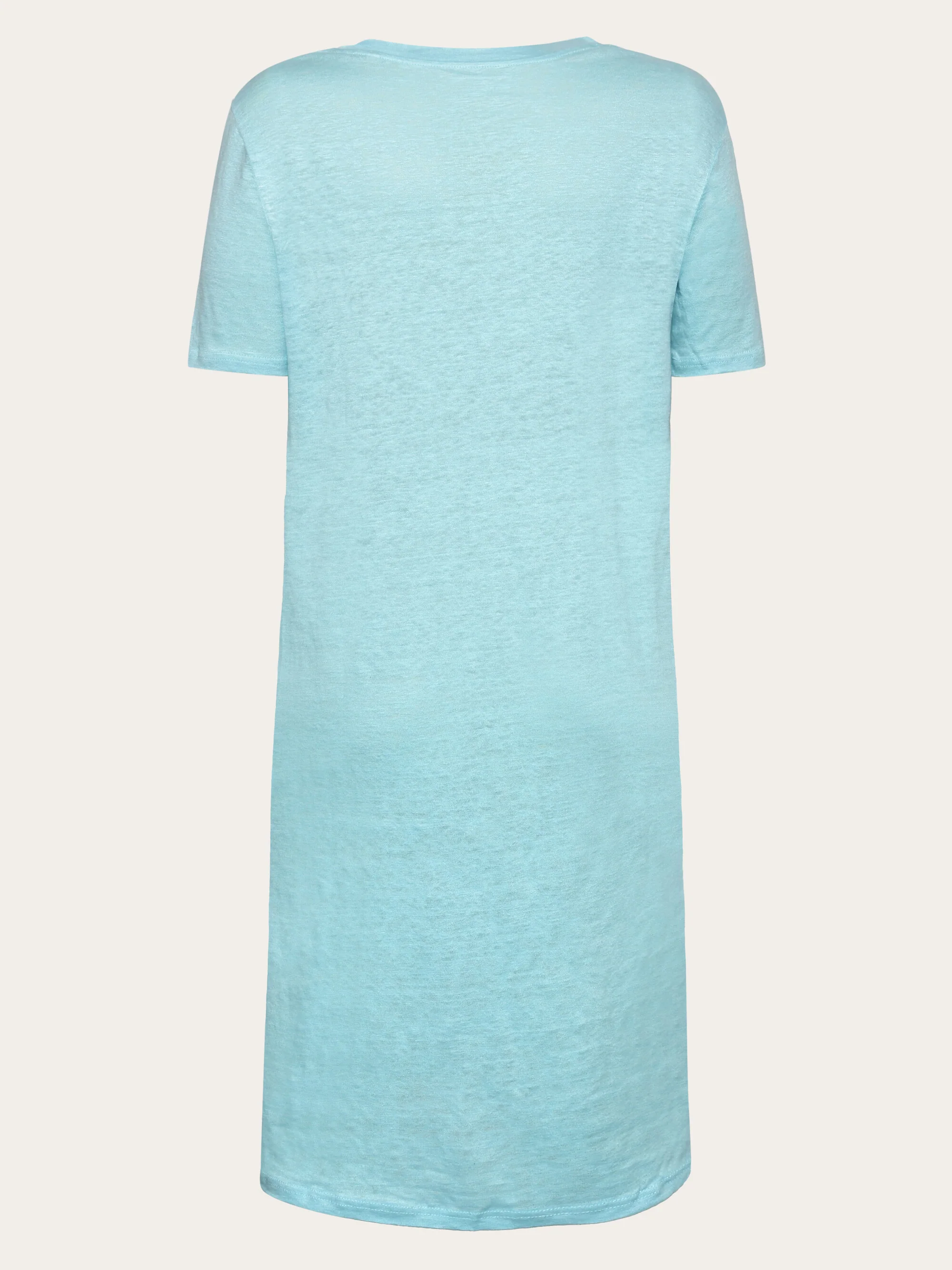 Linen t-shirt dress - Aqua Esque - Image 3
