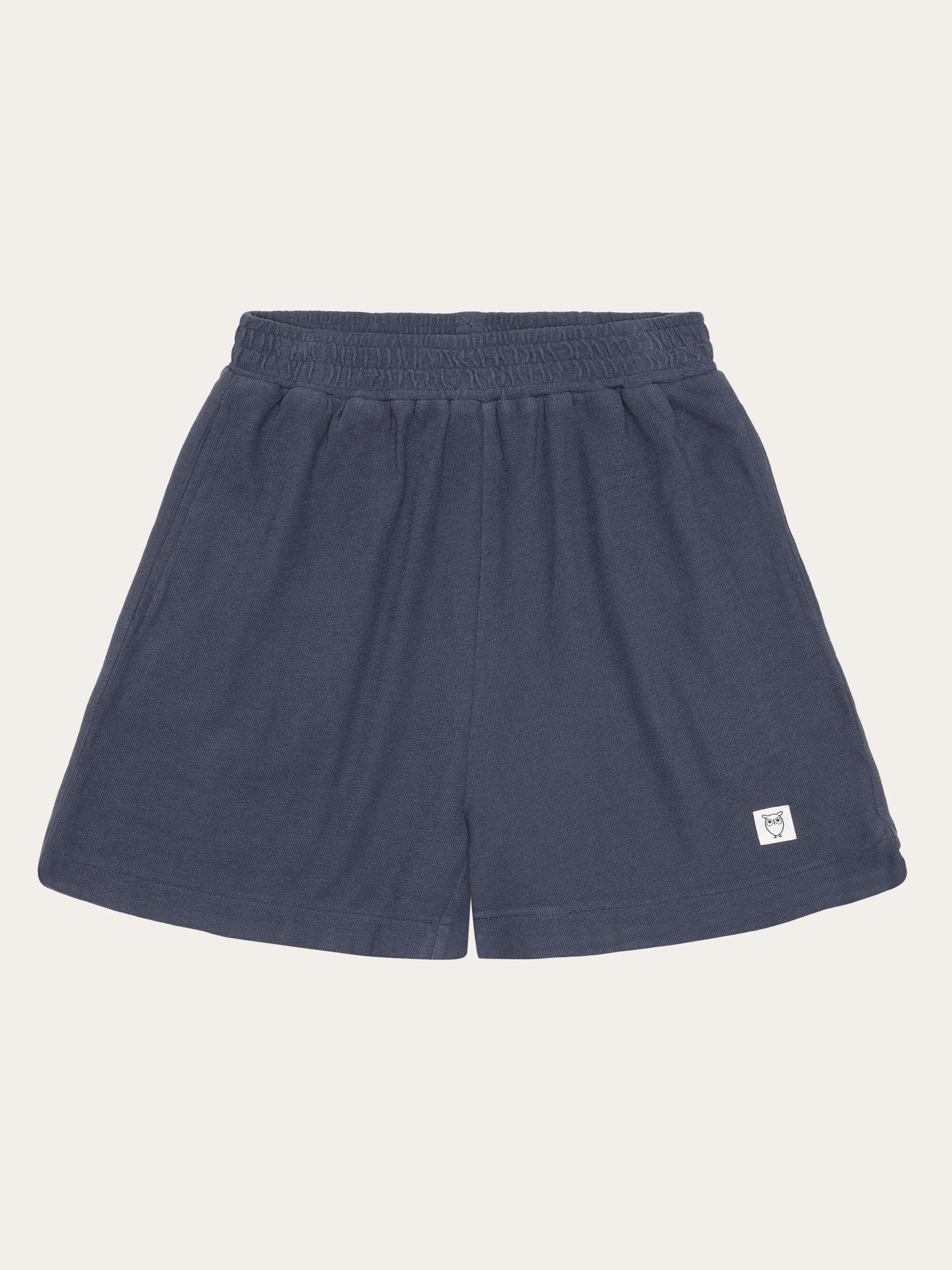 POSEY elastic waist bouclé shorts - GOTS/Vegan - Vintage Indigo