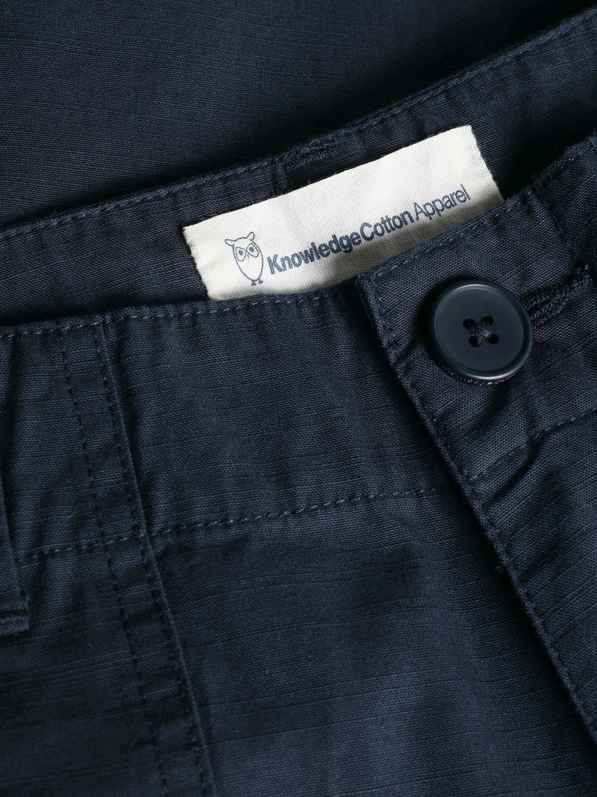 POSEY mid-rise wide slub yarn shorts - GOTS/Vegan - Total Eclipse - Image 2