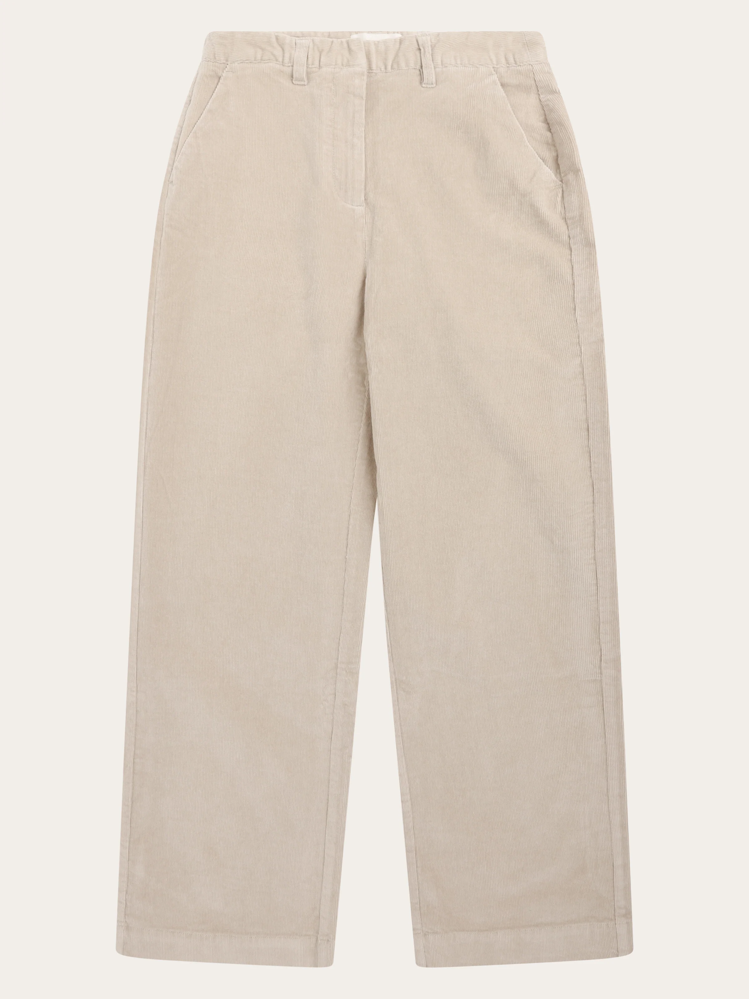 Bora wide corduroy pant - Light feather gray