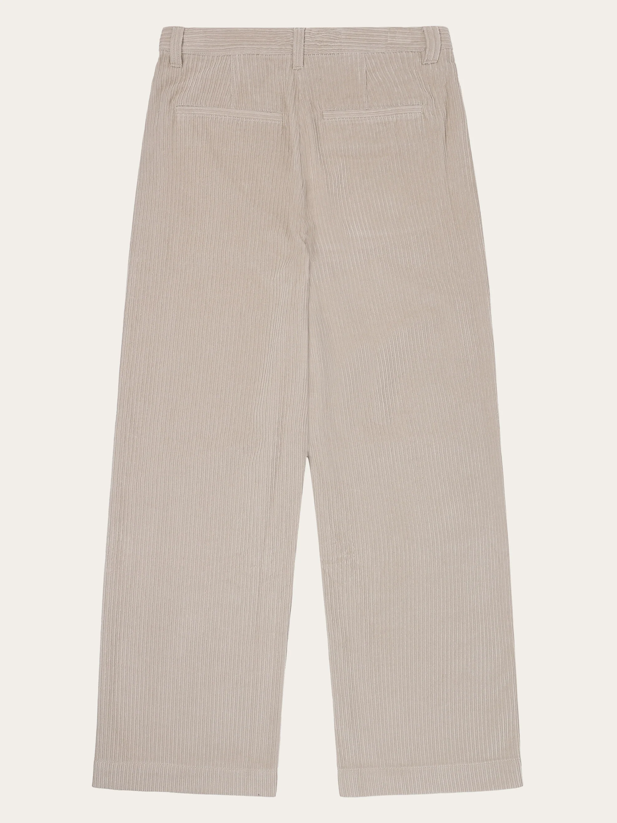 POSEY wide high-rise irregular corduroy pant - GOTS/Vegan - Light feather gray - Image 7