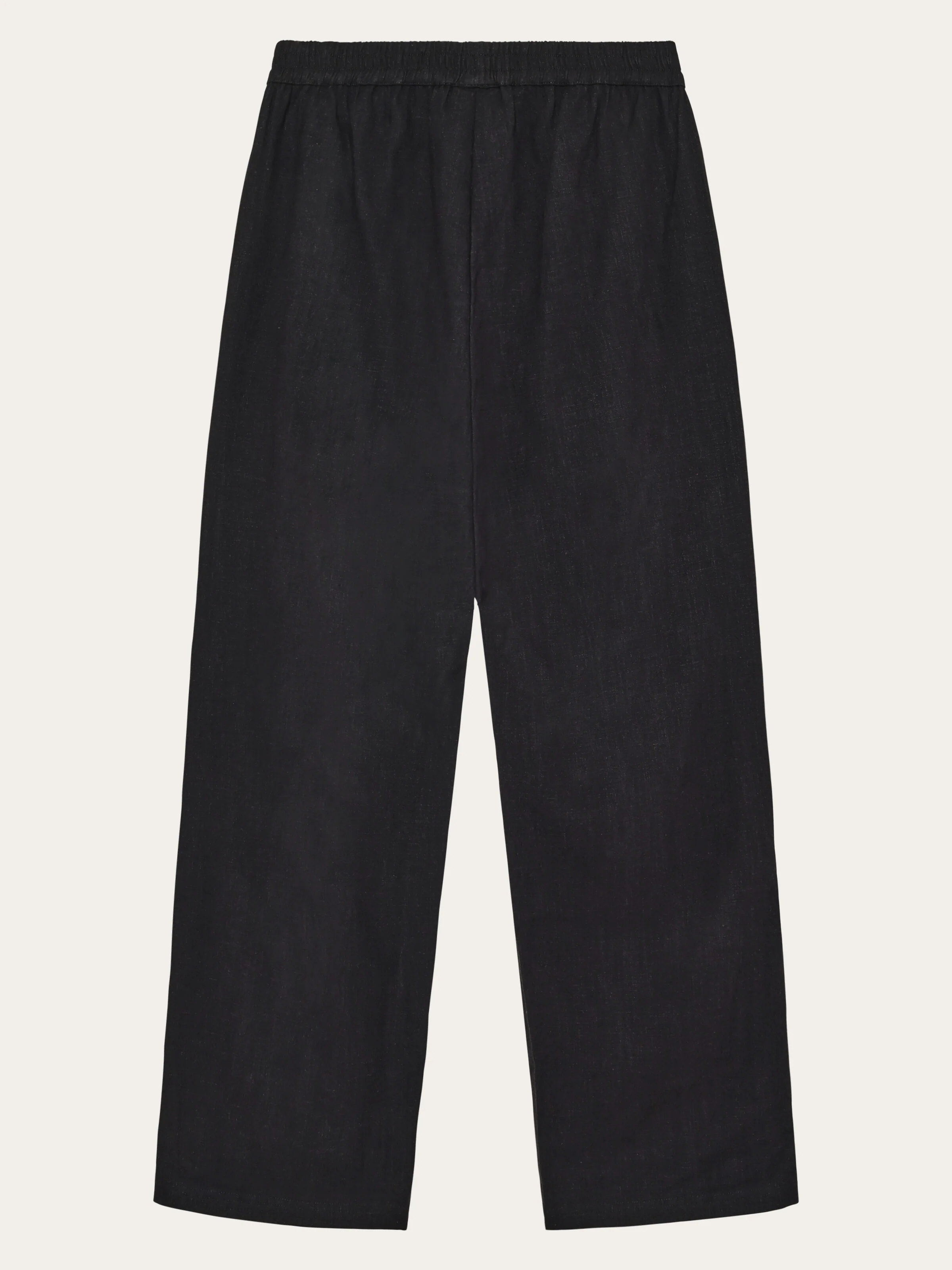 Posey wide linen blend pants - Black Jet - Image 5