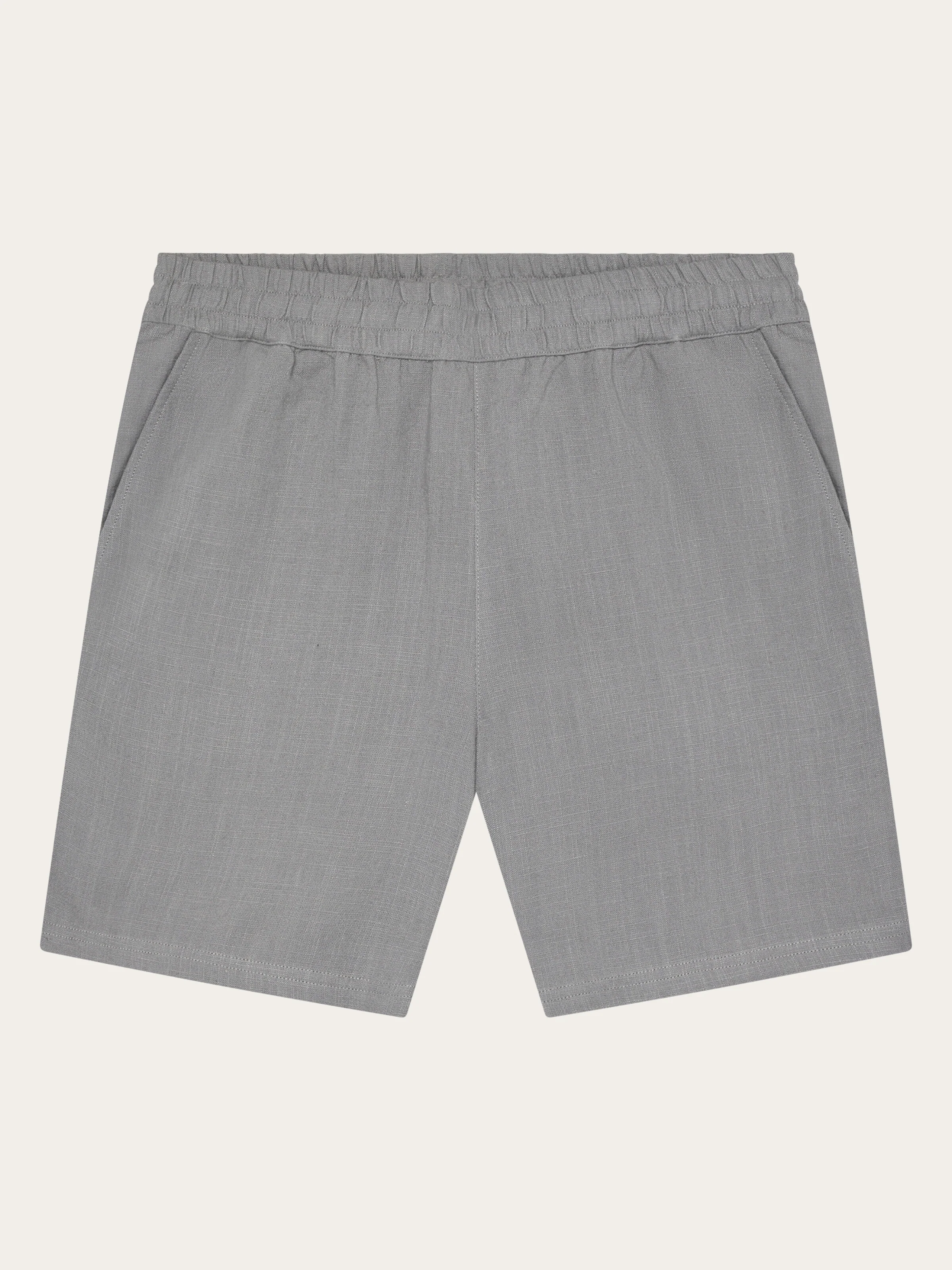 Posey wide linen blend shorts - Ultimate Grey