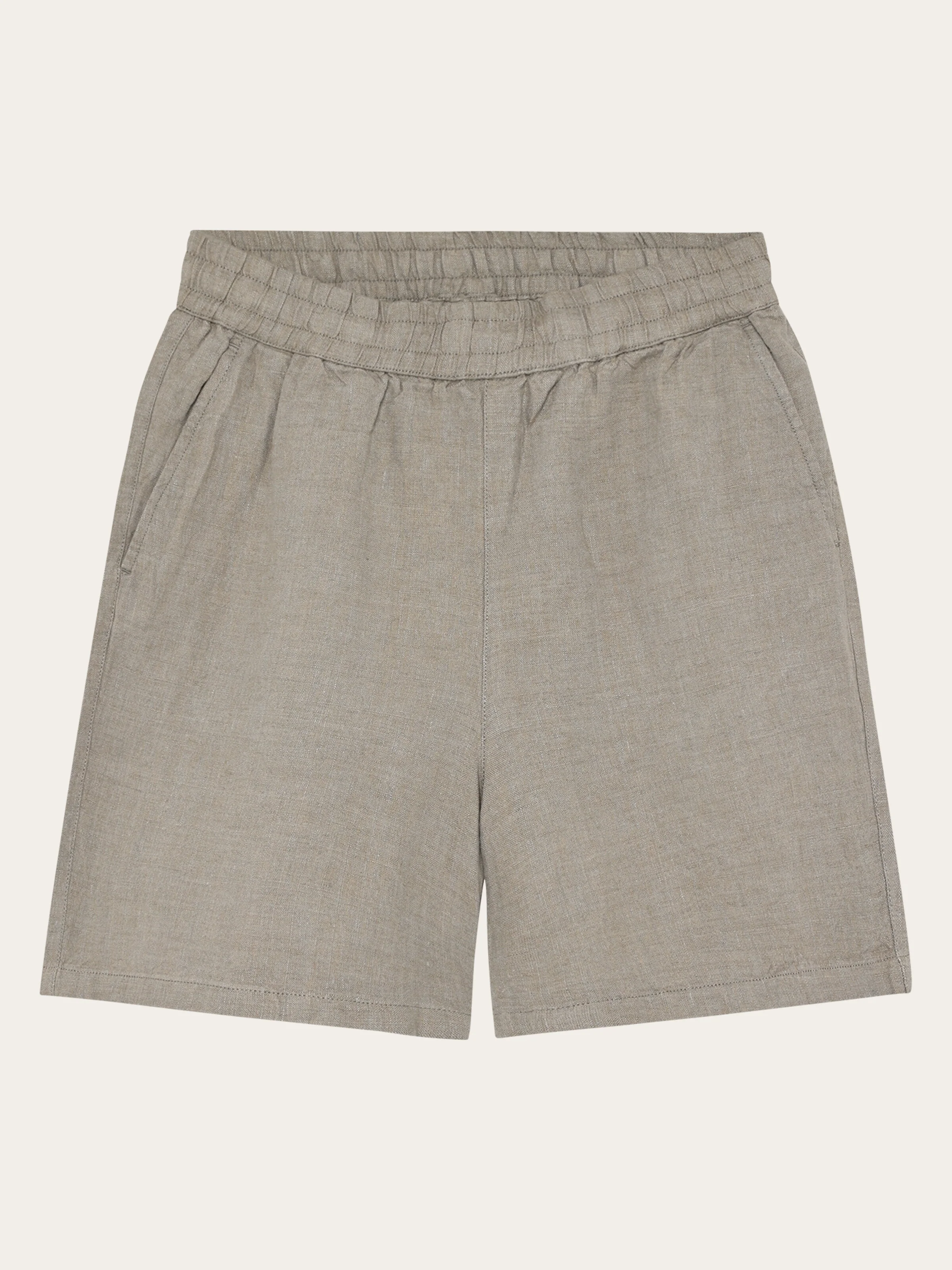 Posey wide linen shorts - Yarndyed Twill