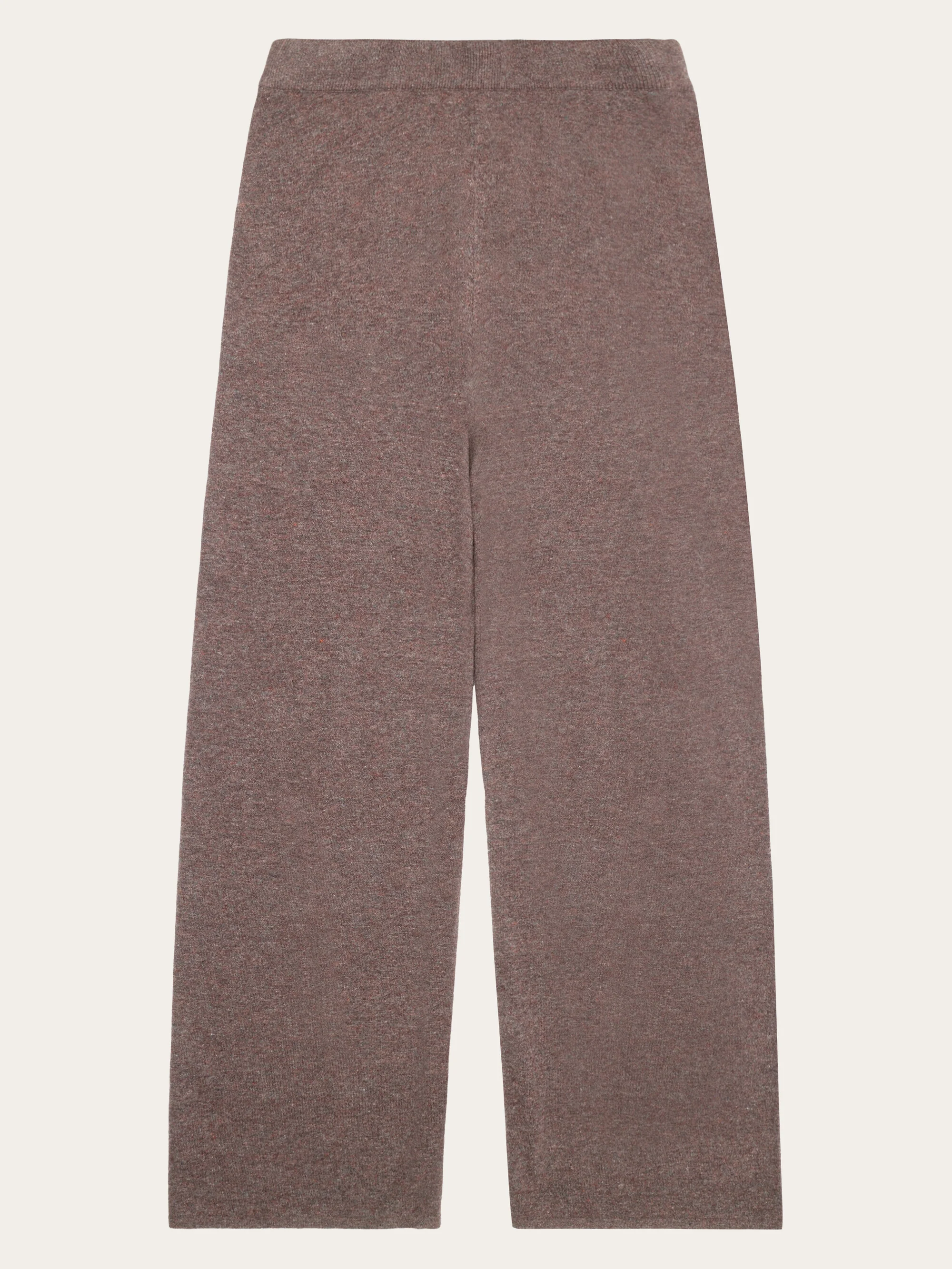 POSEY wide mid-rise knitted pants - RWS - Demitasse (brown)