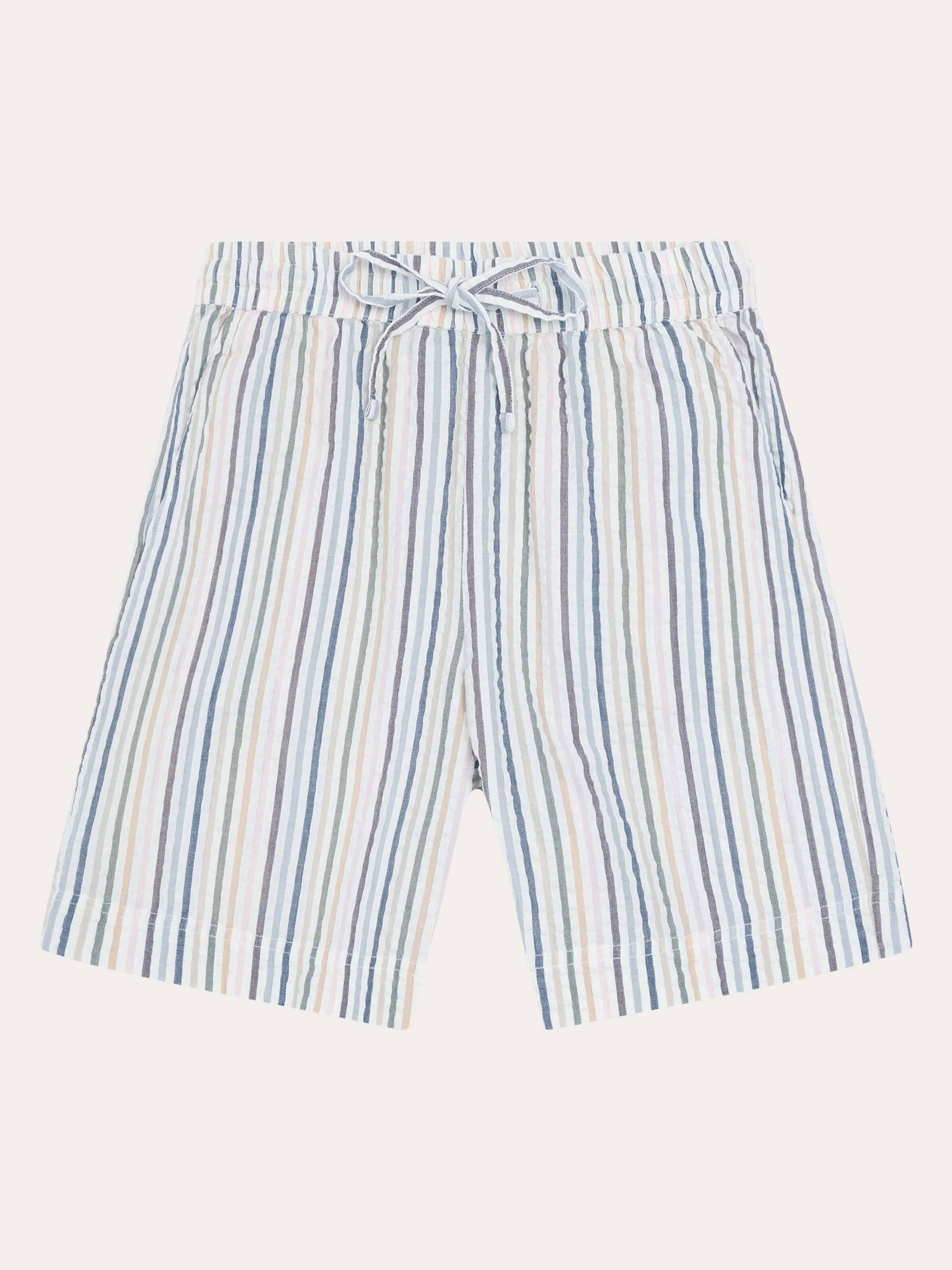 Posey wide seersucker shorts - Multi color stripe