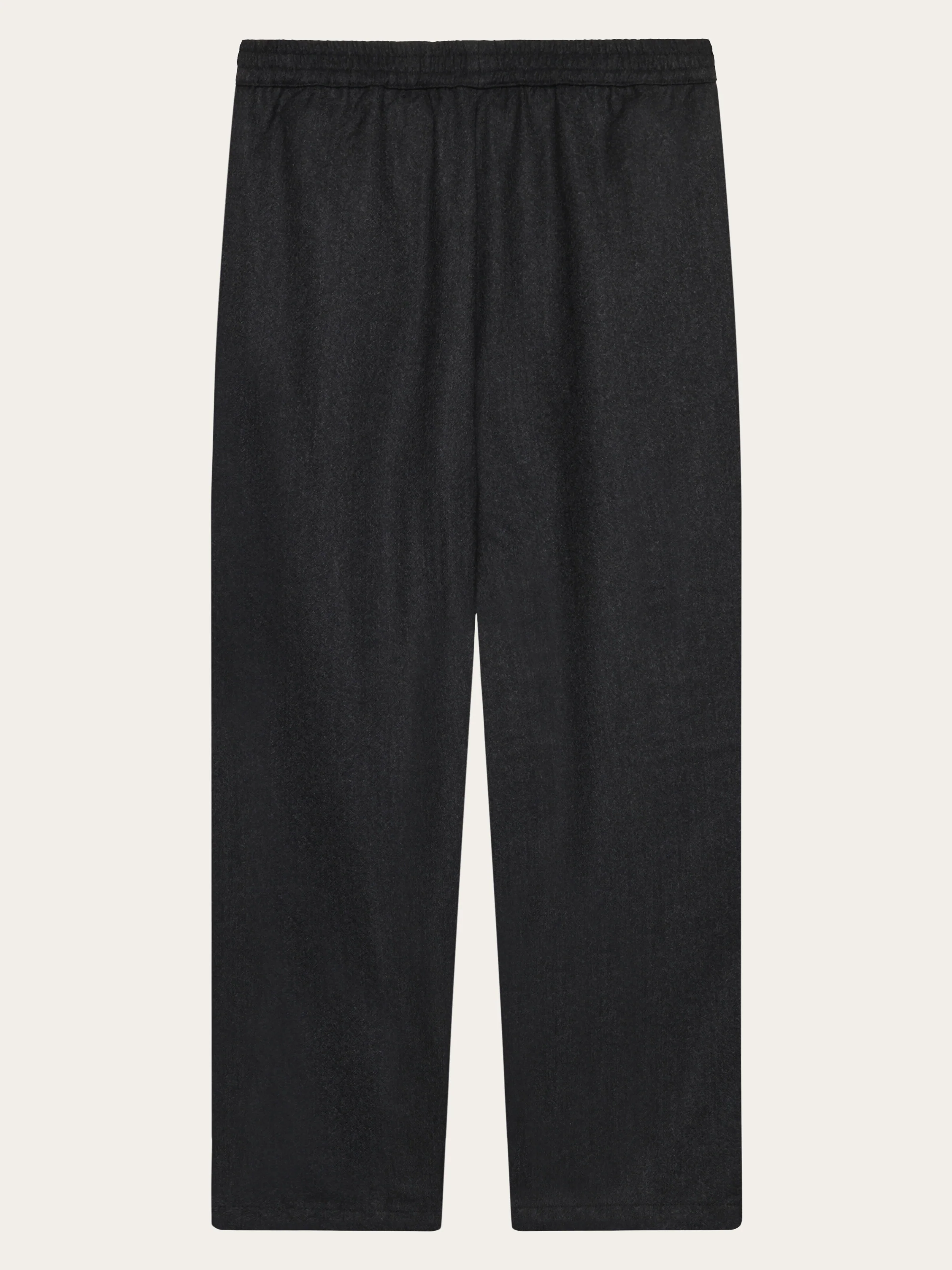 Posey wide wool pants - Dark Grey Melange - Image 3
