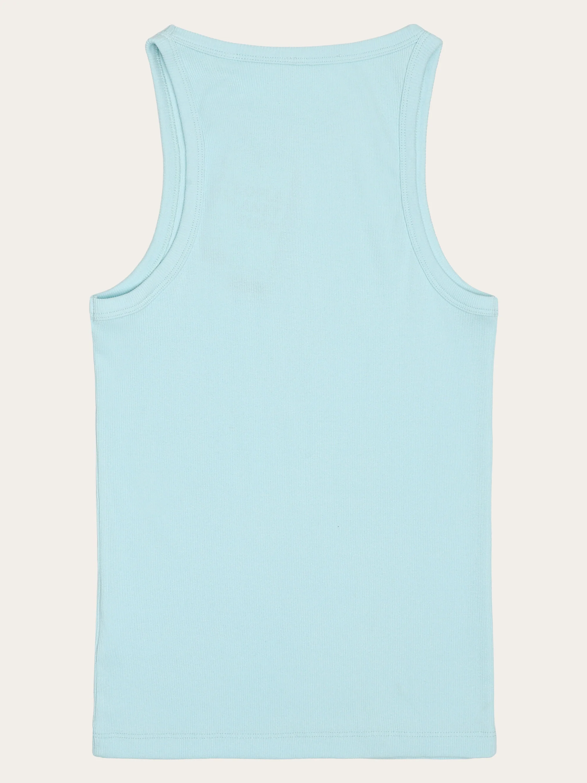 Racer rib top - Aqua Esque - Image 3