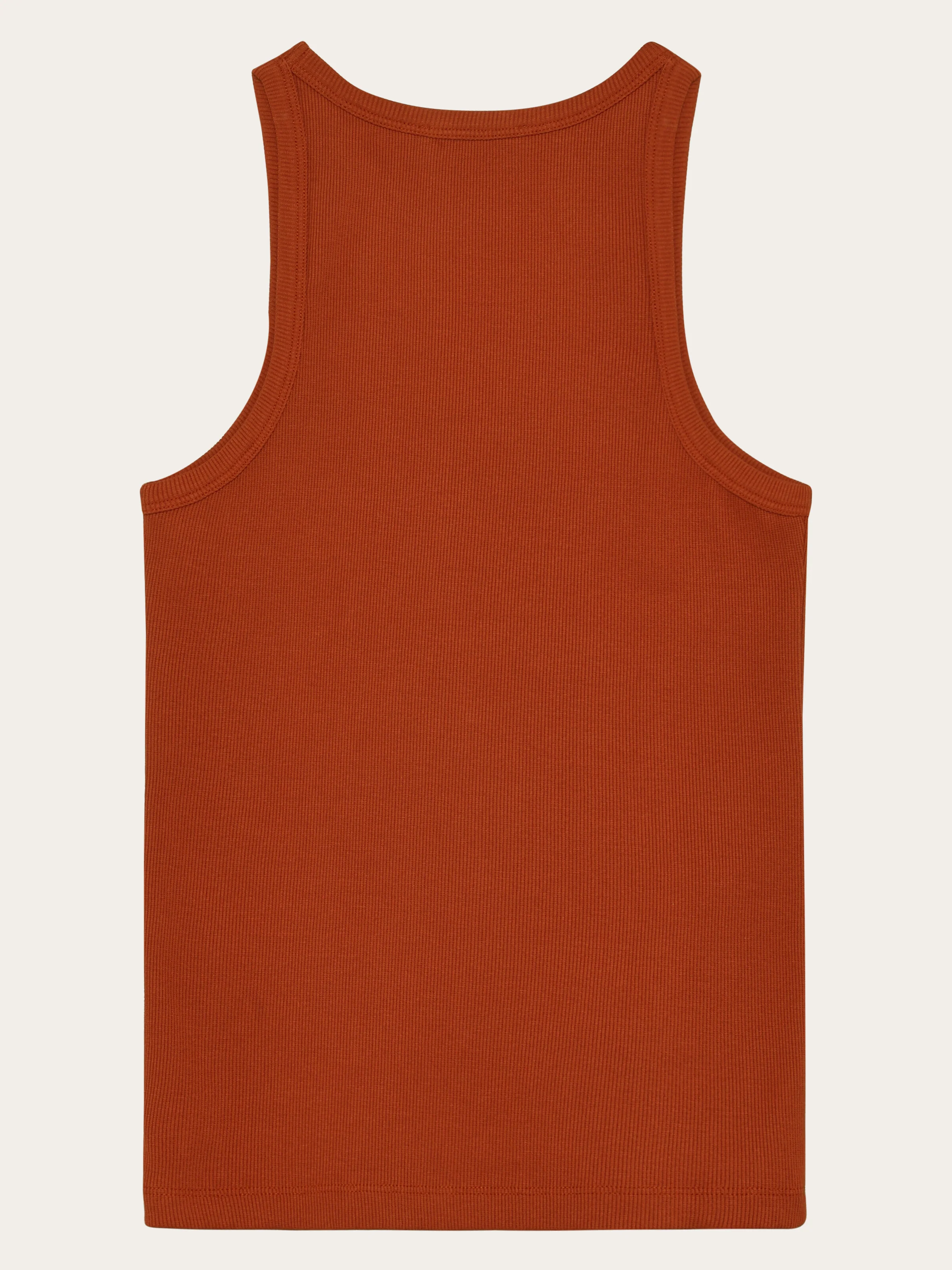 Racer rib top - Burnt Brick - Image 3