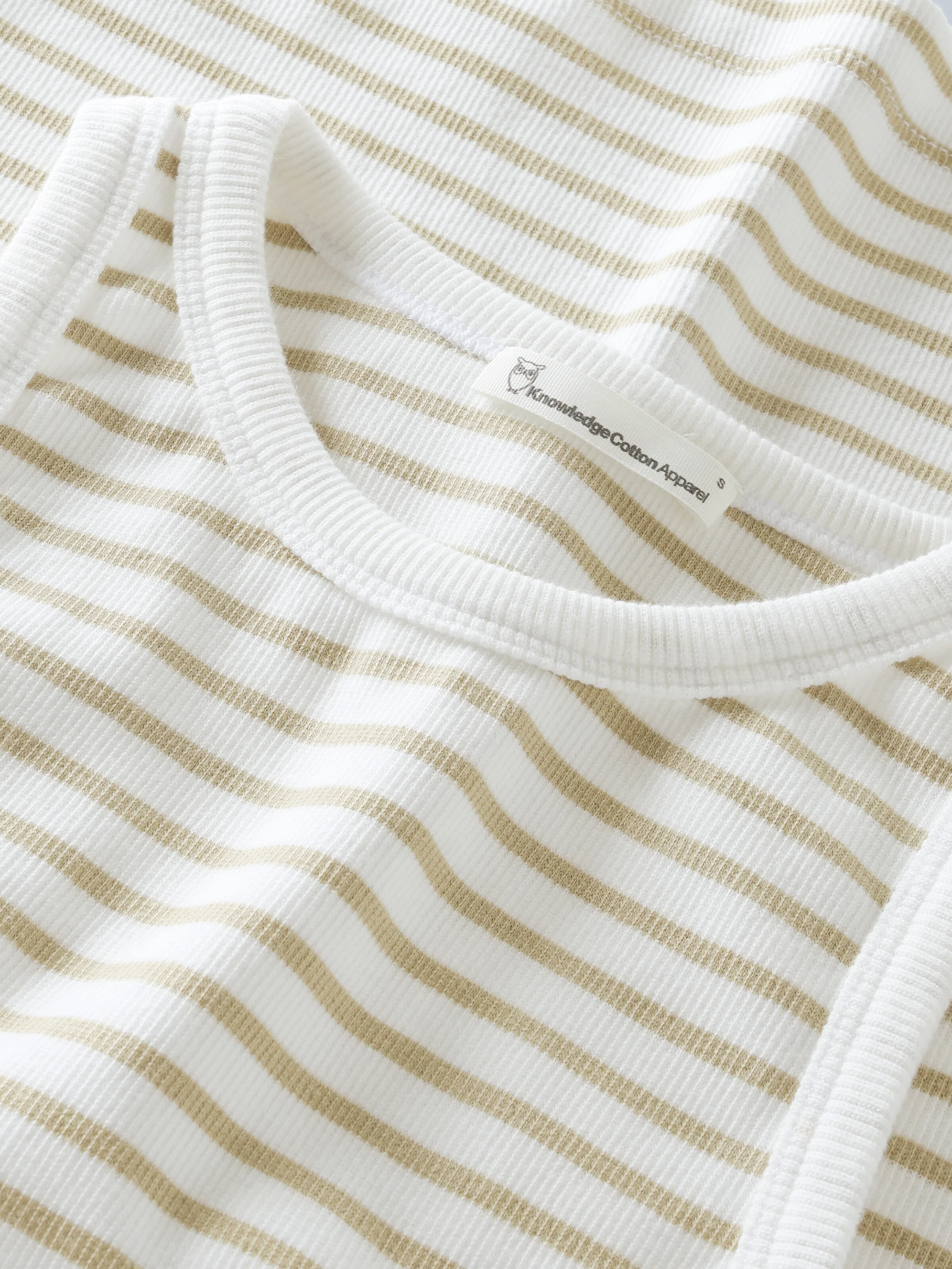 Racer rib top - Creme Stripe - Image 2