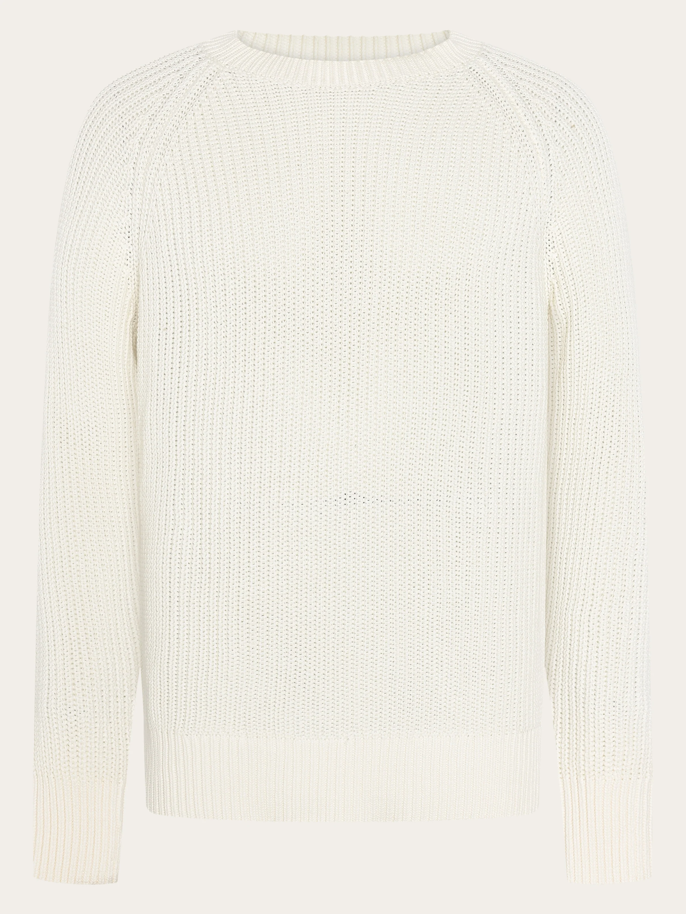 Raglan knit sweater - Egret