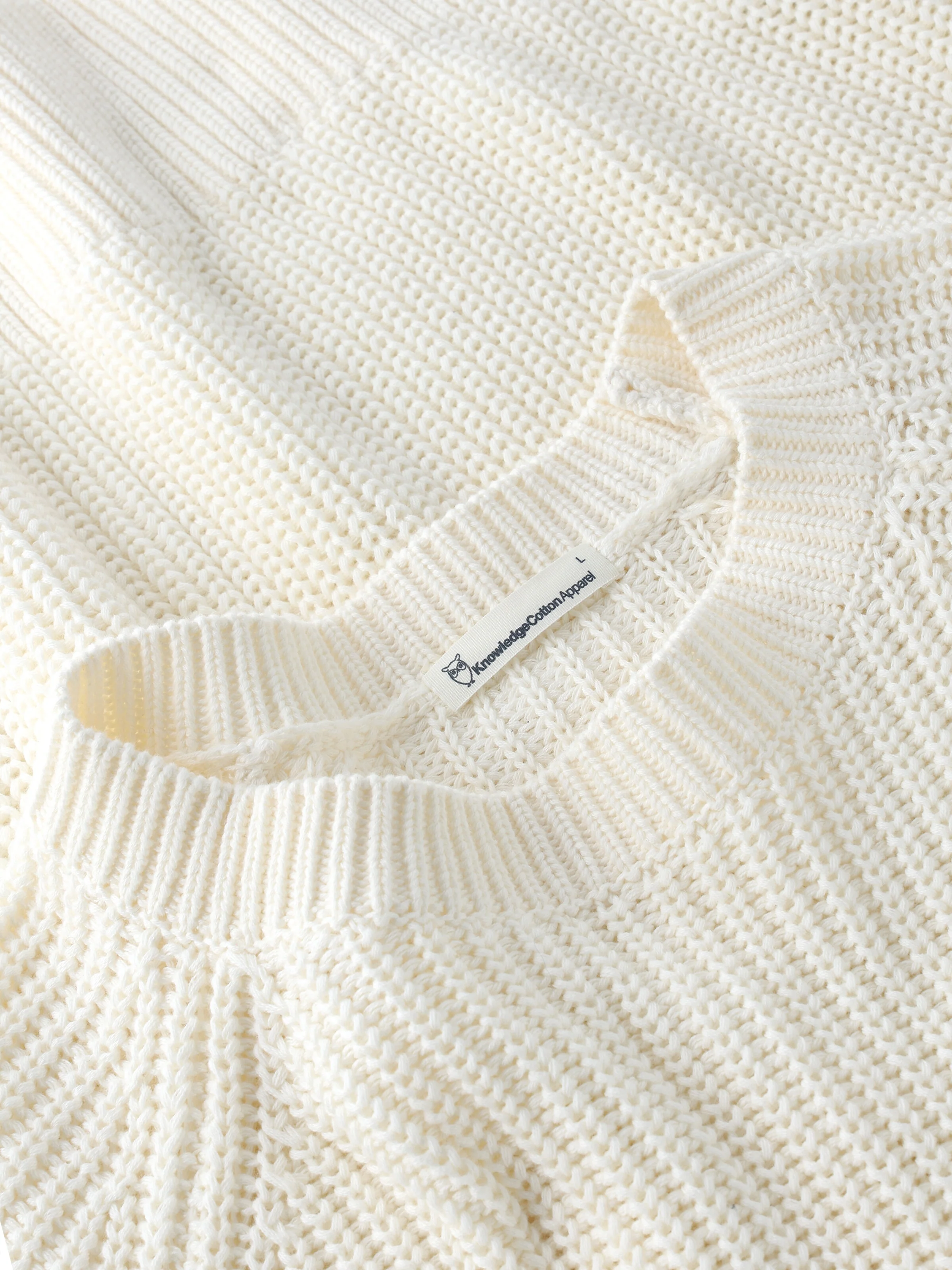 Raglan knit sweater - Egret - Image 2