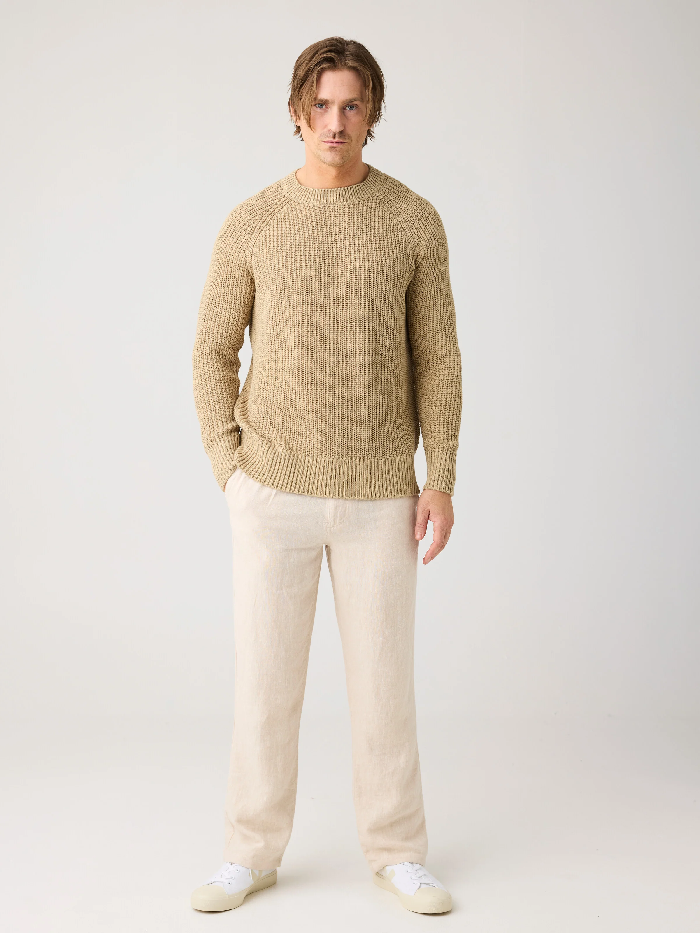 Raglan knit sweater - Twill - Image 3