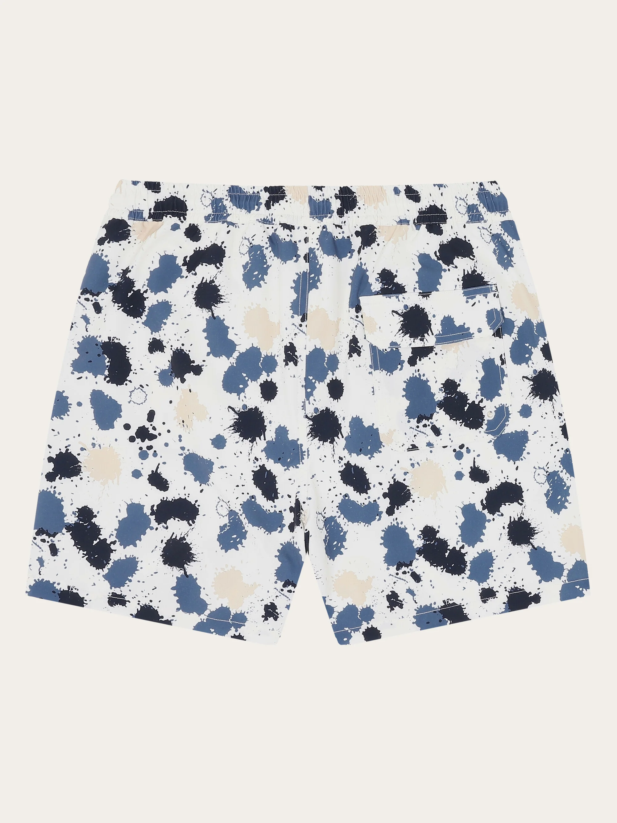 Recycled Printed Swimshorts Water is Life GRS/Vegan - Blue - Image 3
