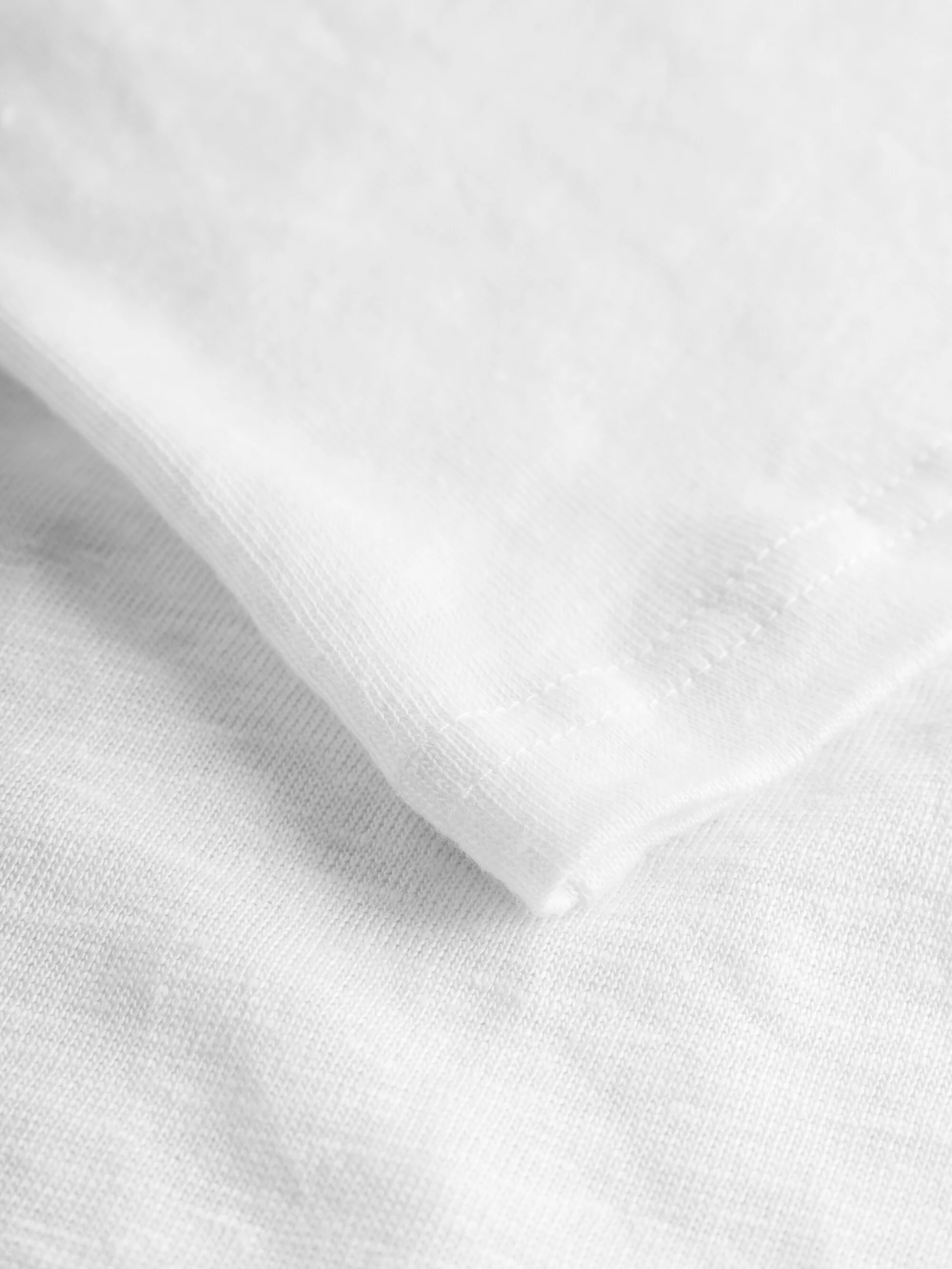 Reg linen t-shirt - Bright White - Image 7