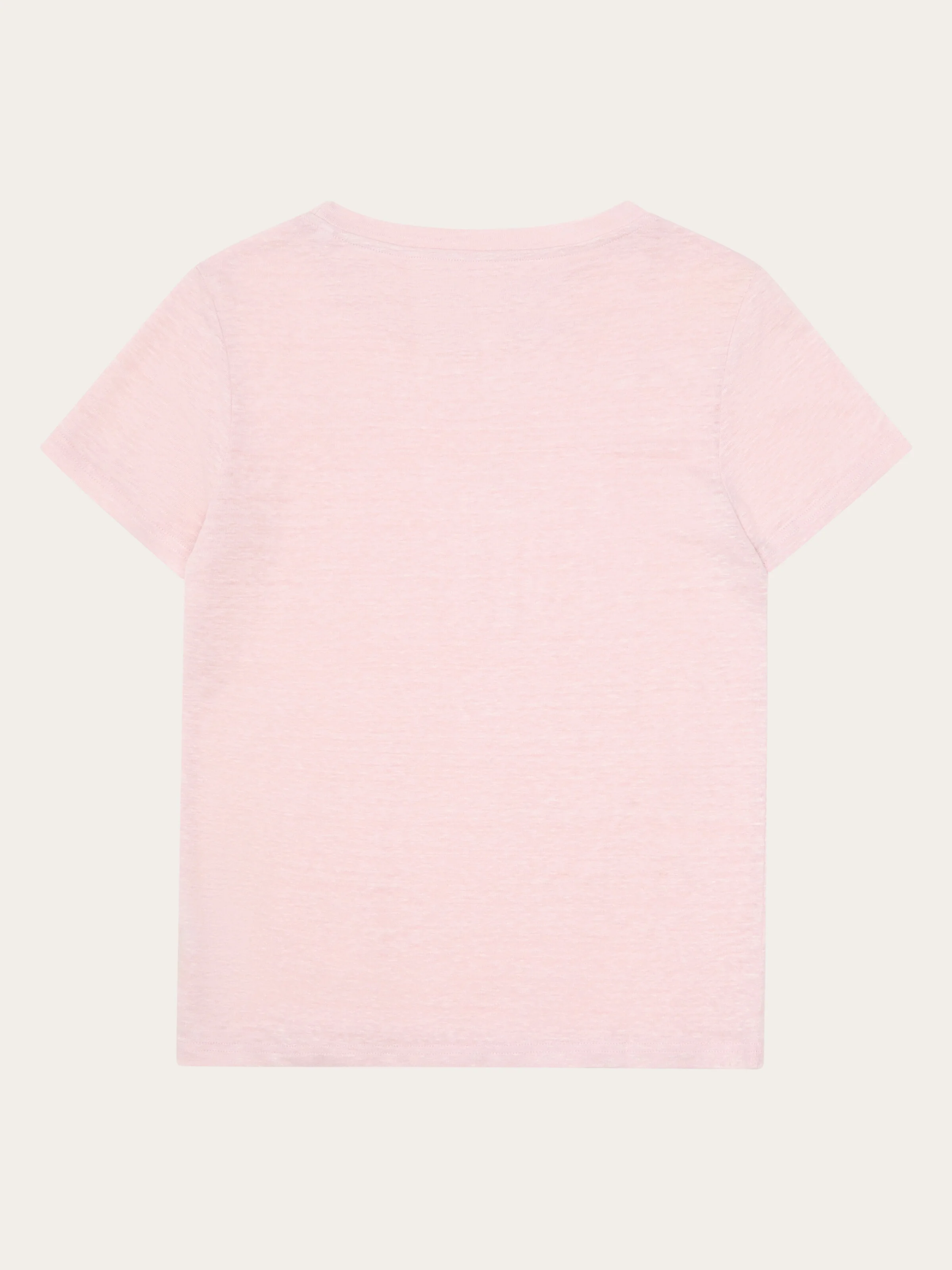 Reg linen t-shirt - Pale Lilac - Image 3