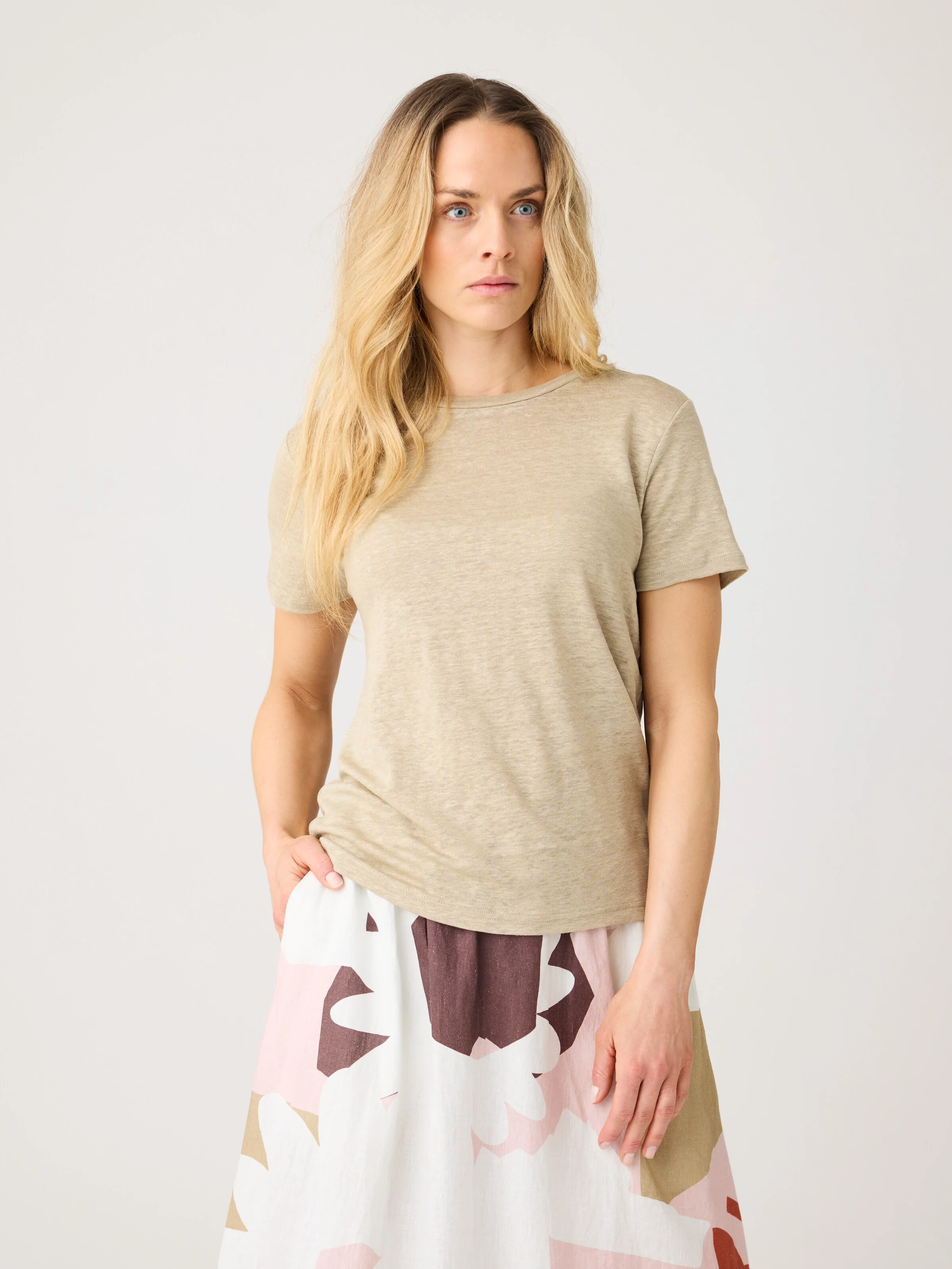Reg linen t-shirt - Twill - Image 2