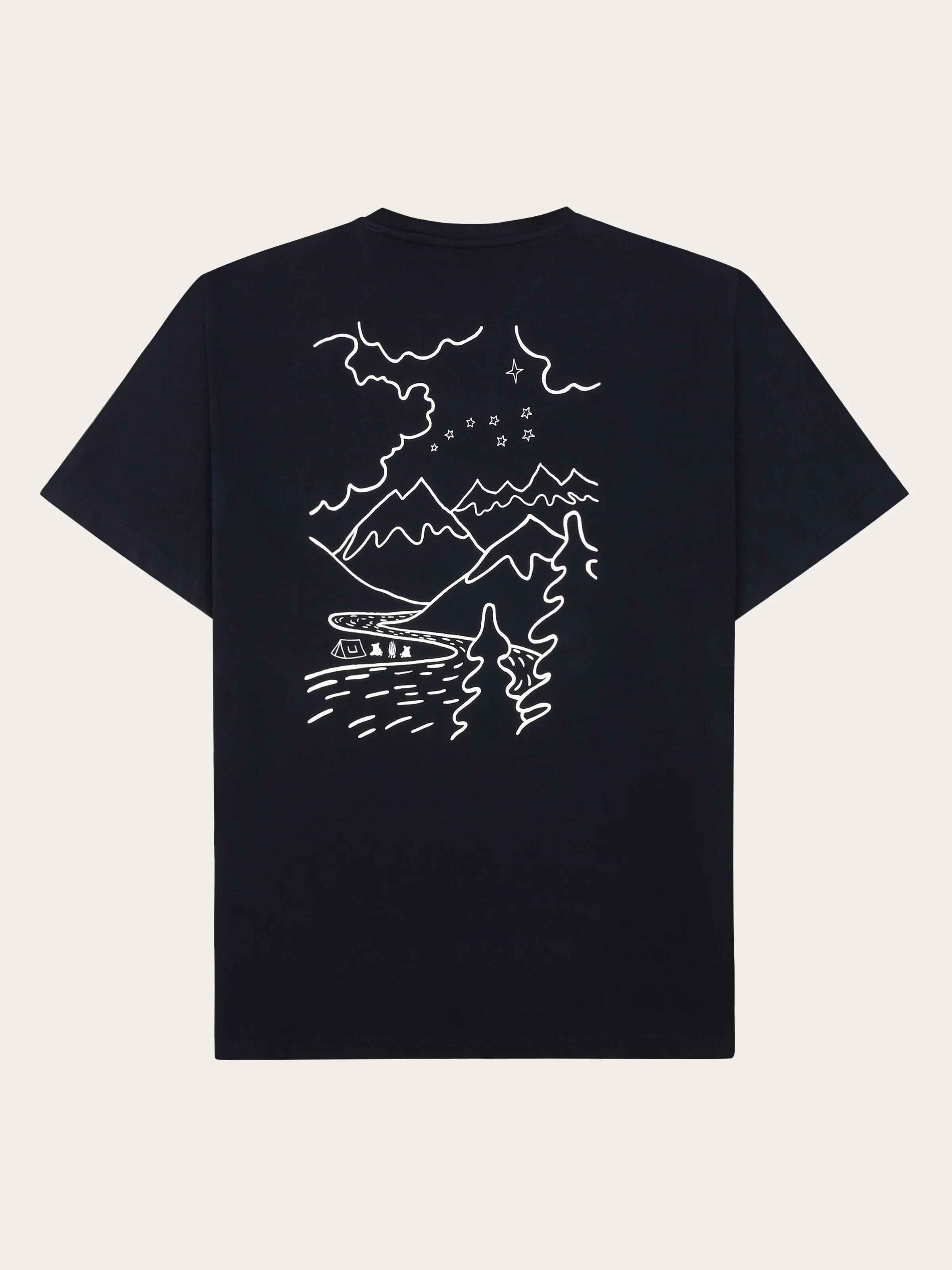 Regenerative Organic Cotton Back Print T-Shirt GOTS - Night Sky - Image 2