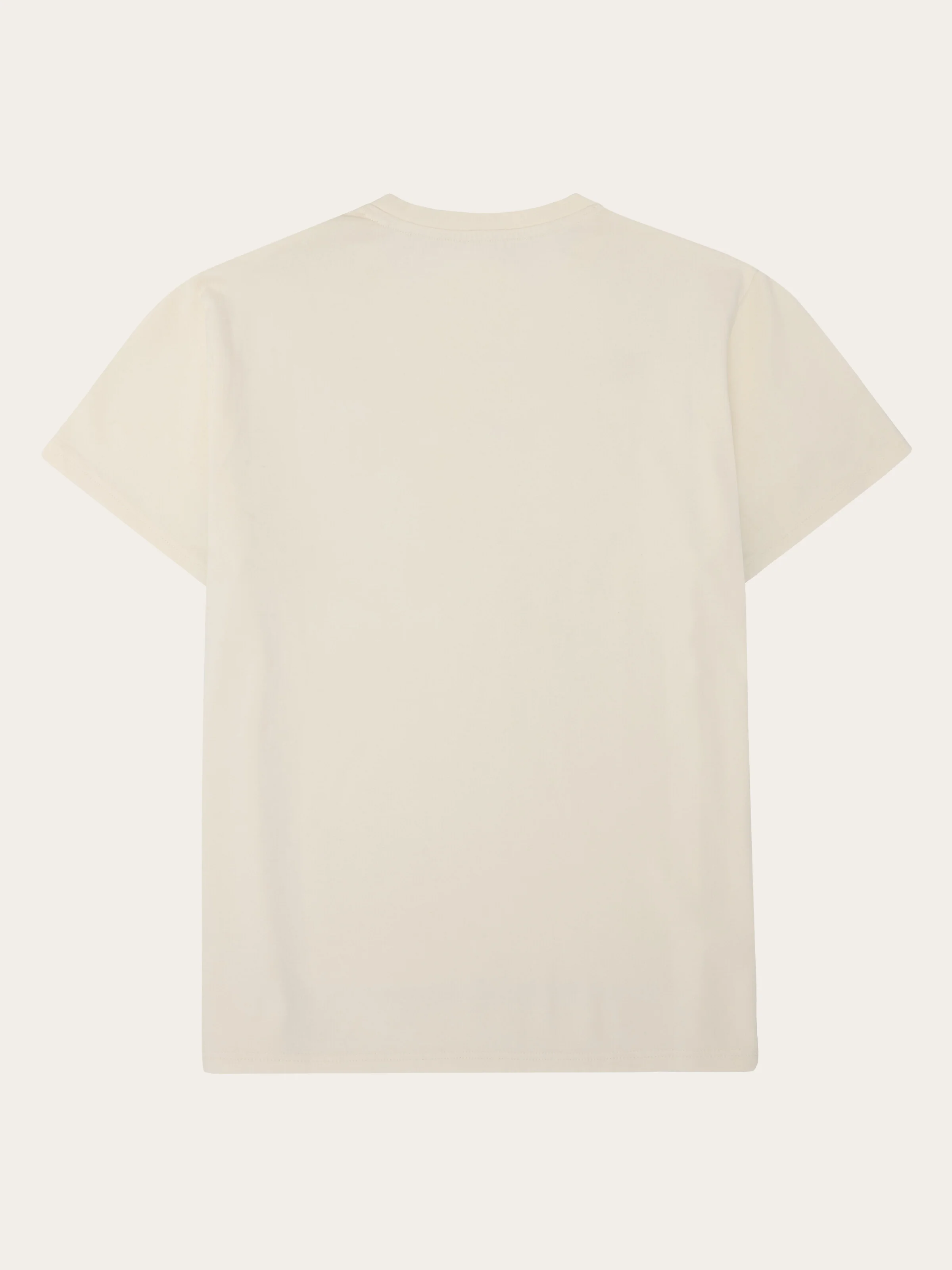 Chest embroidery t-shirt - Egret - Image 3