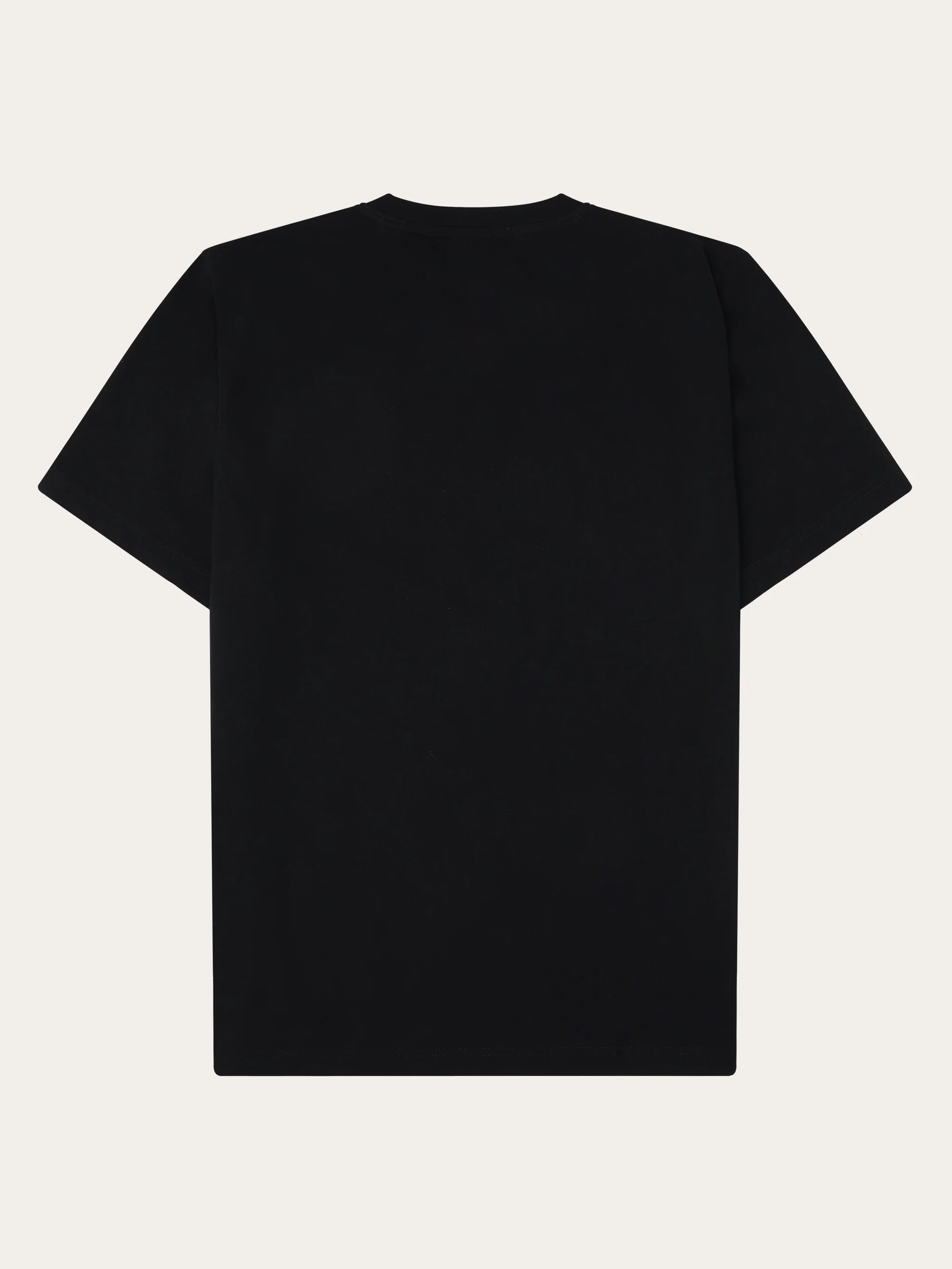 Regenerative Organic Cotton Chest Printed T-Shirt Water Is Life GOTS/Vegan - Black Jet - Image 3