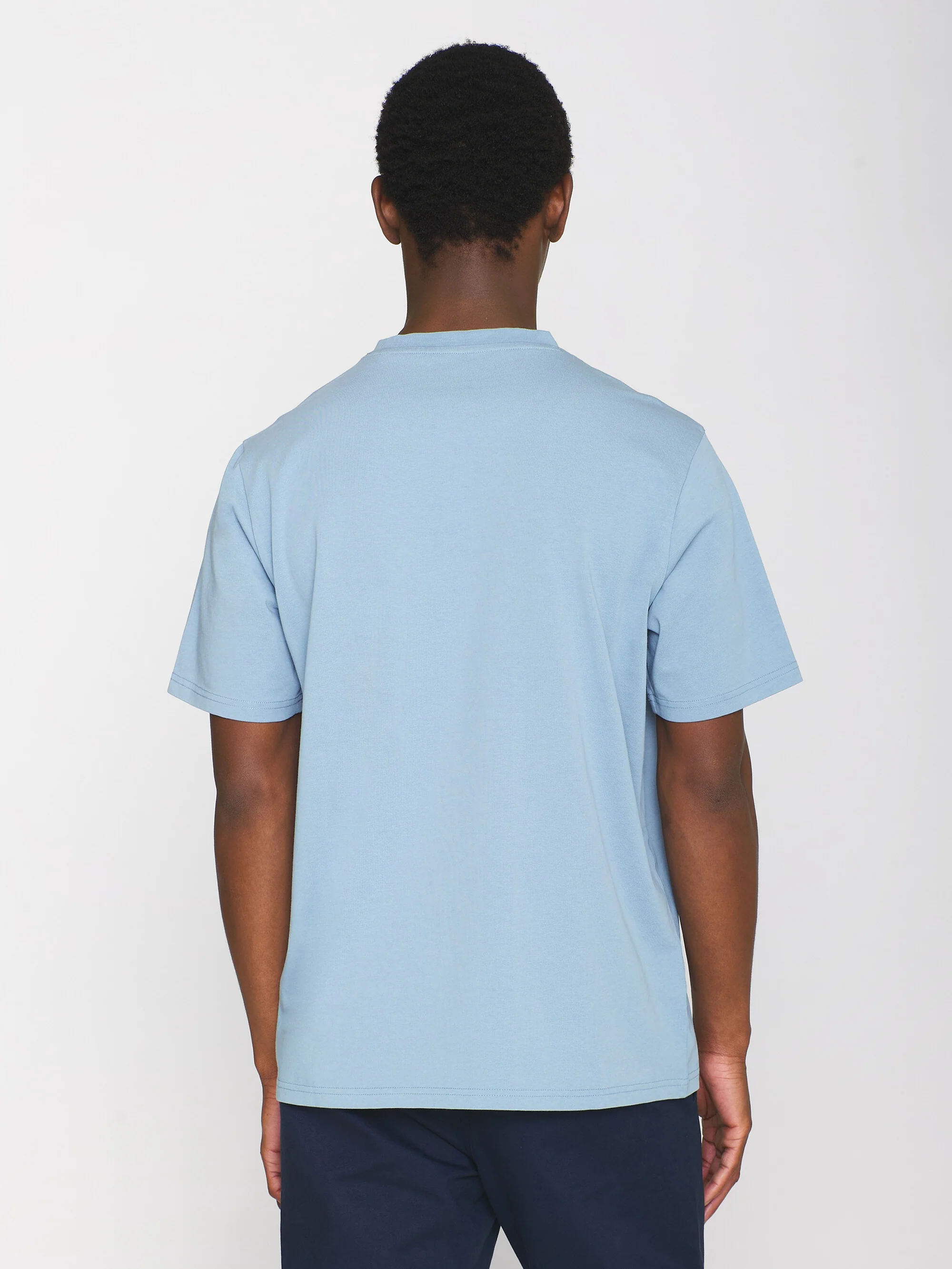 Regular fit Badge t-shirt - Asley Blue - Image 3