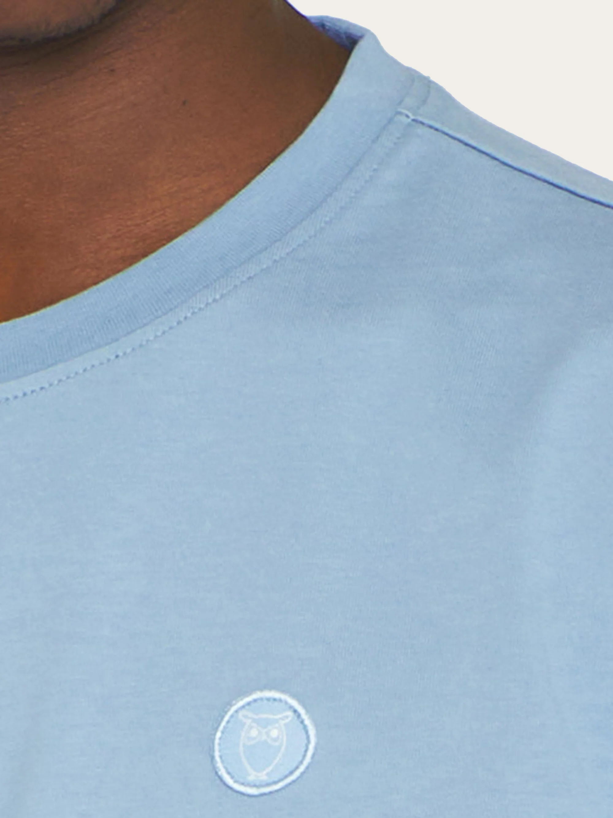 Regular fit Badge t-shirt - Asley Blue - Image 5