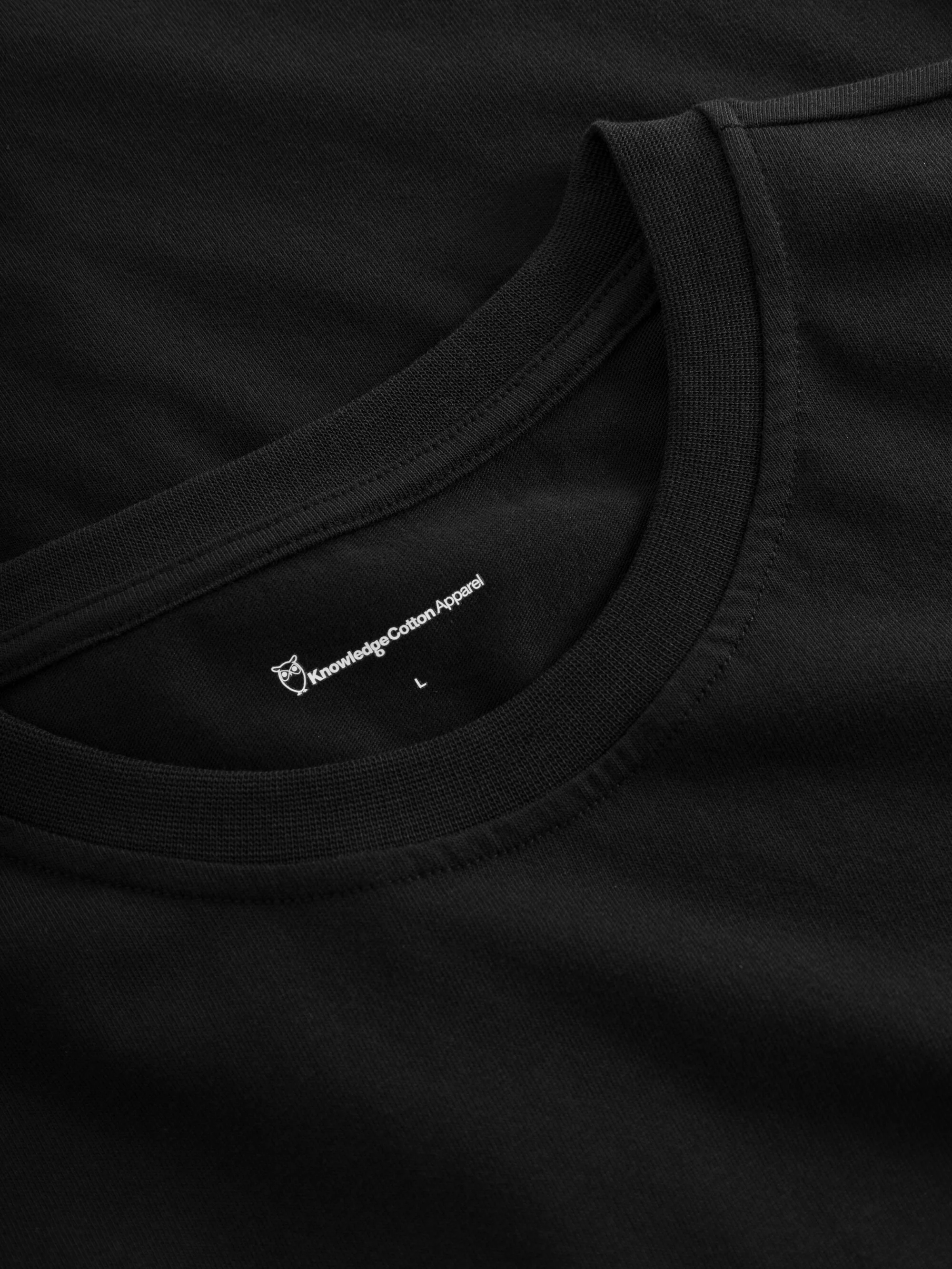Regular fit Badge t-shirt - Black Jet - Image 5