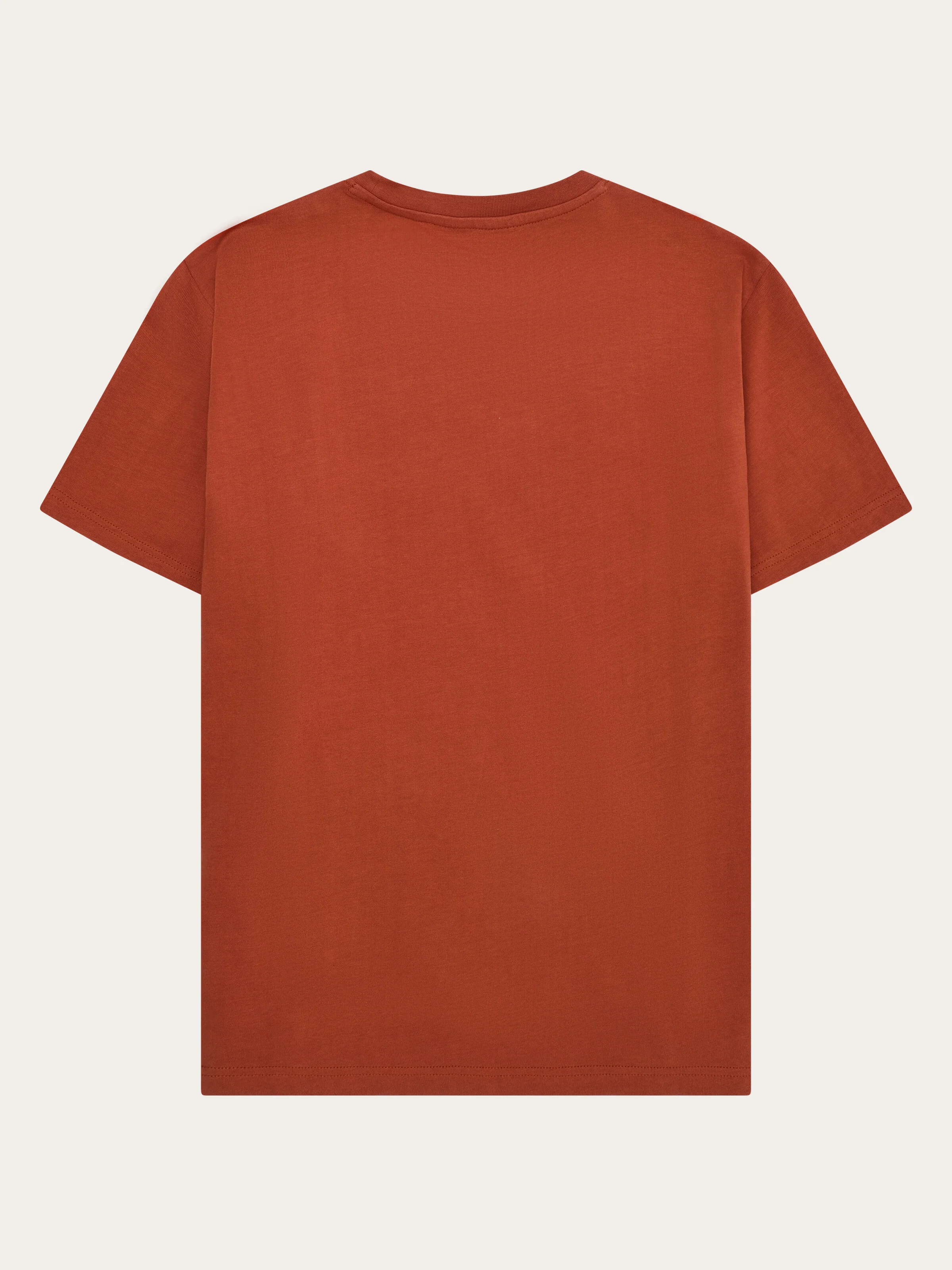 Regular fit Badge t-shirt - Burnt Brick - Image 3