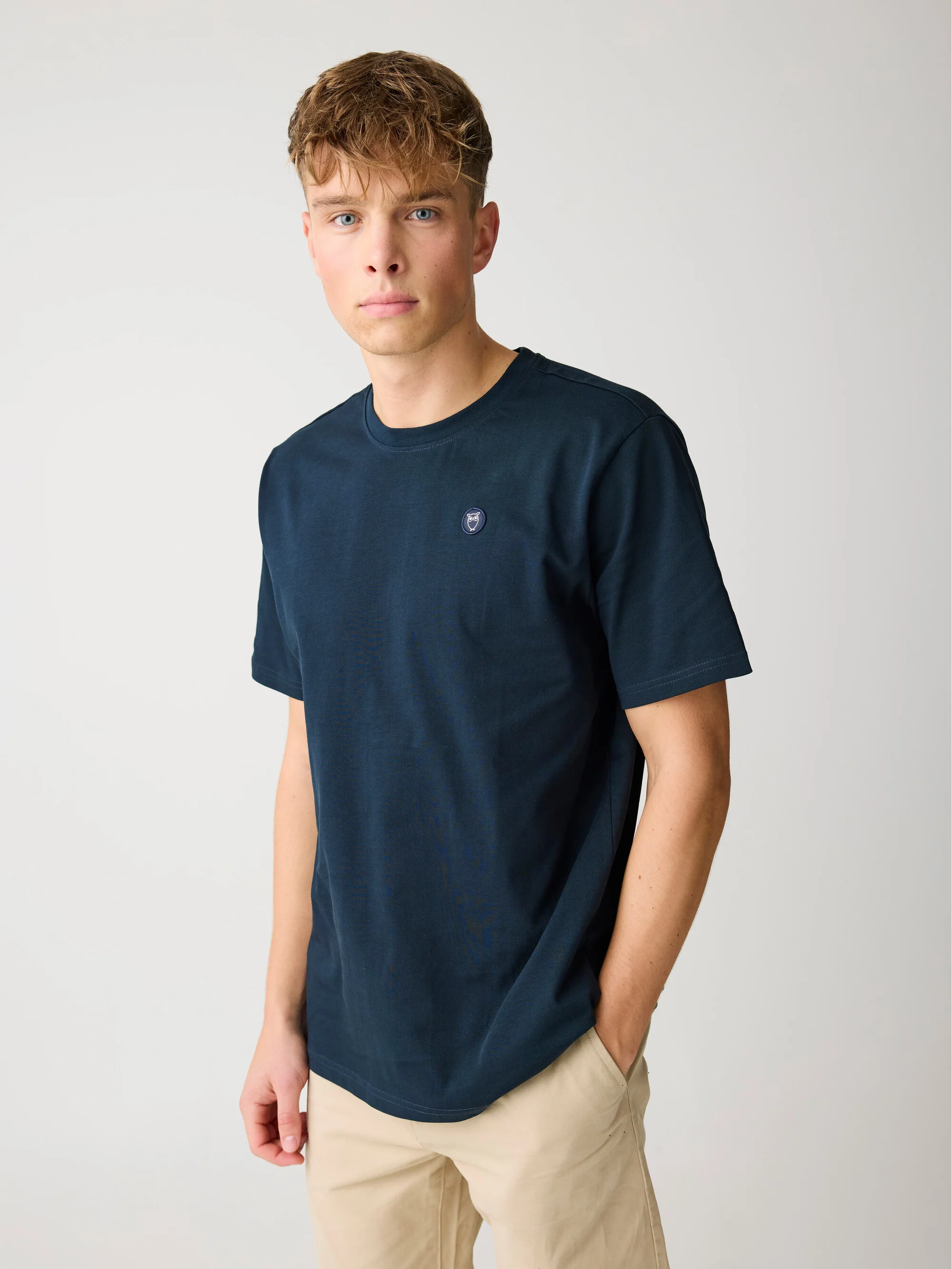 Regular fit Badge t-shirt - Total Eclipse - Image 3