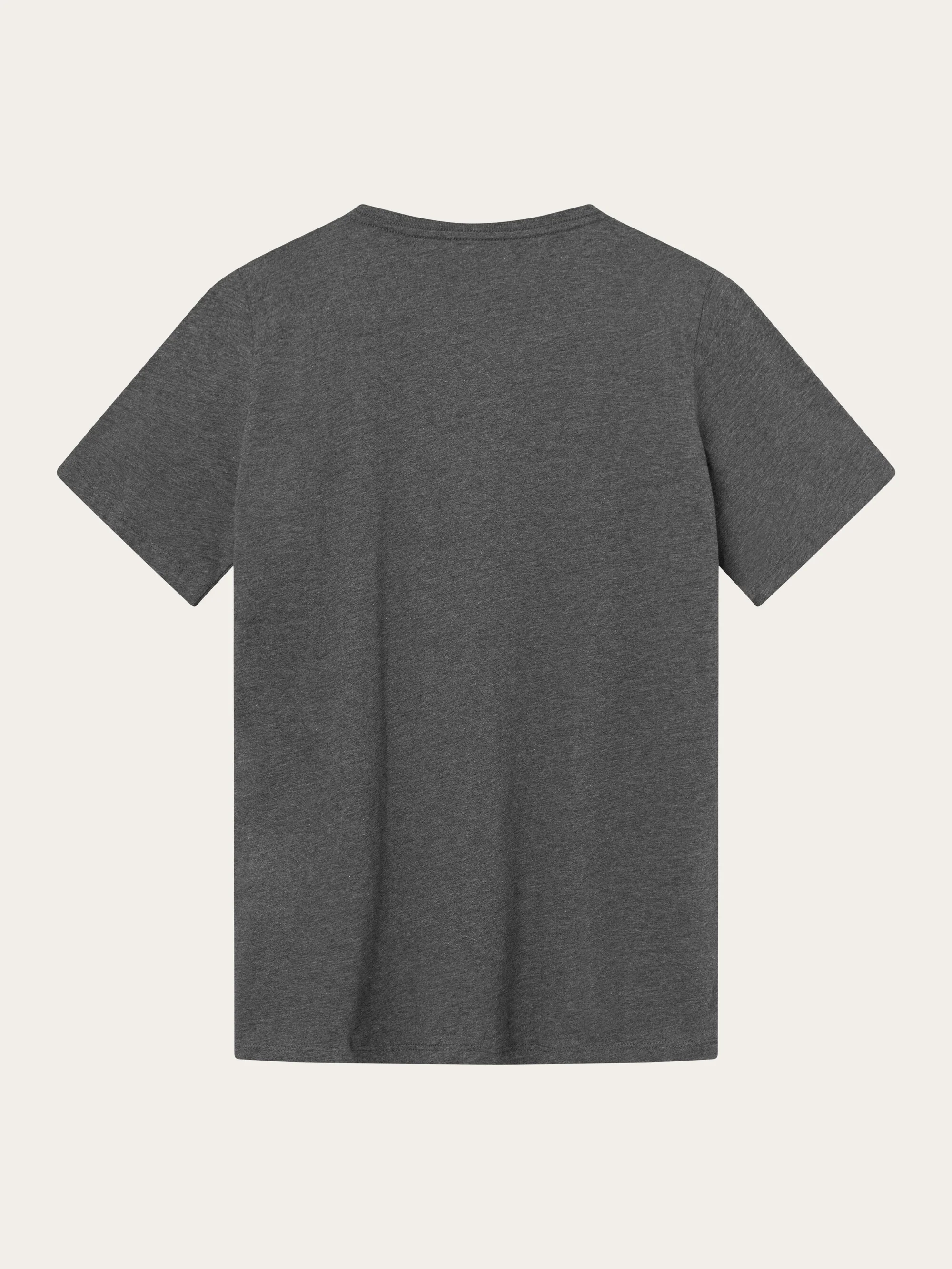 Regular fit Basic tee - Dark Grey Melange - Image 6