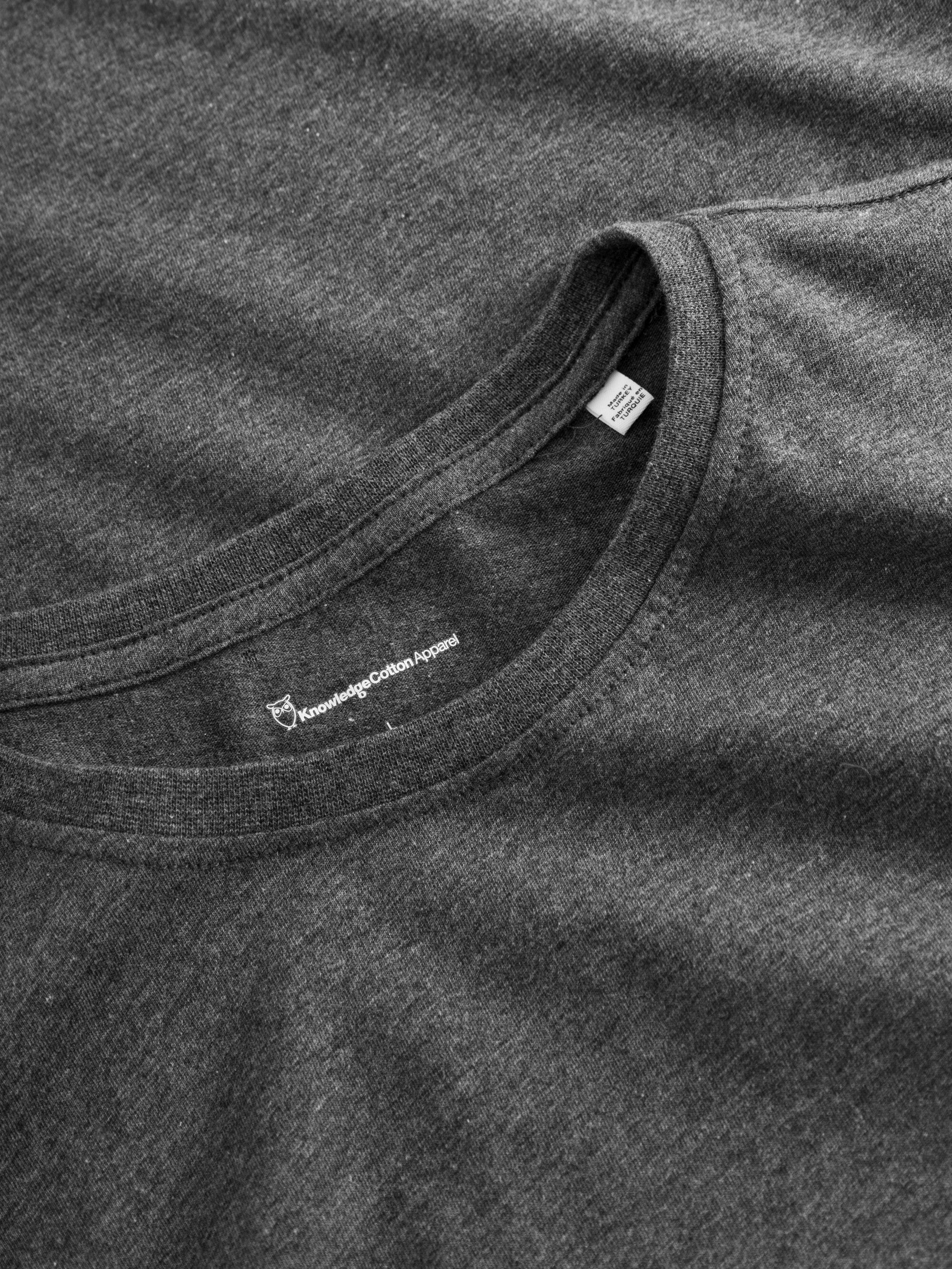 Regular fit Basic tee - Dark Grey Melange - Image 7