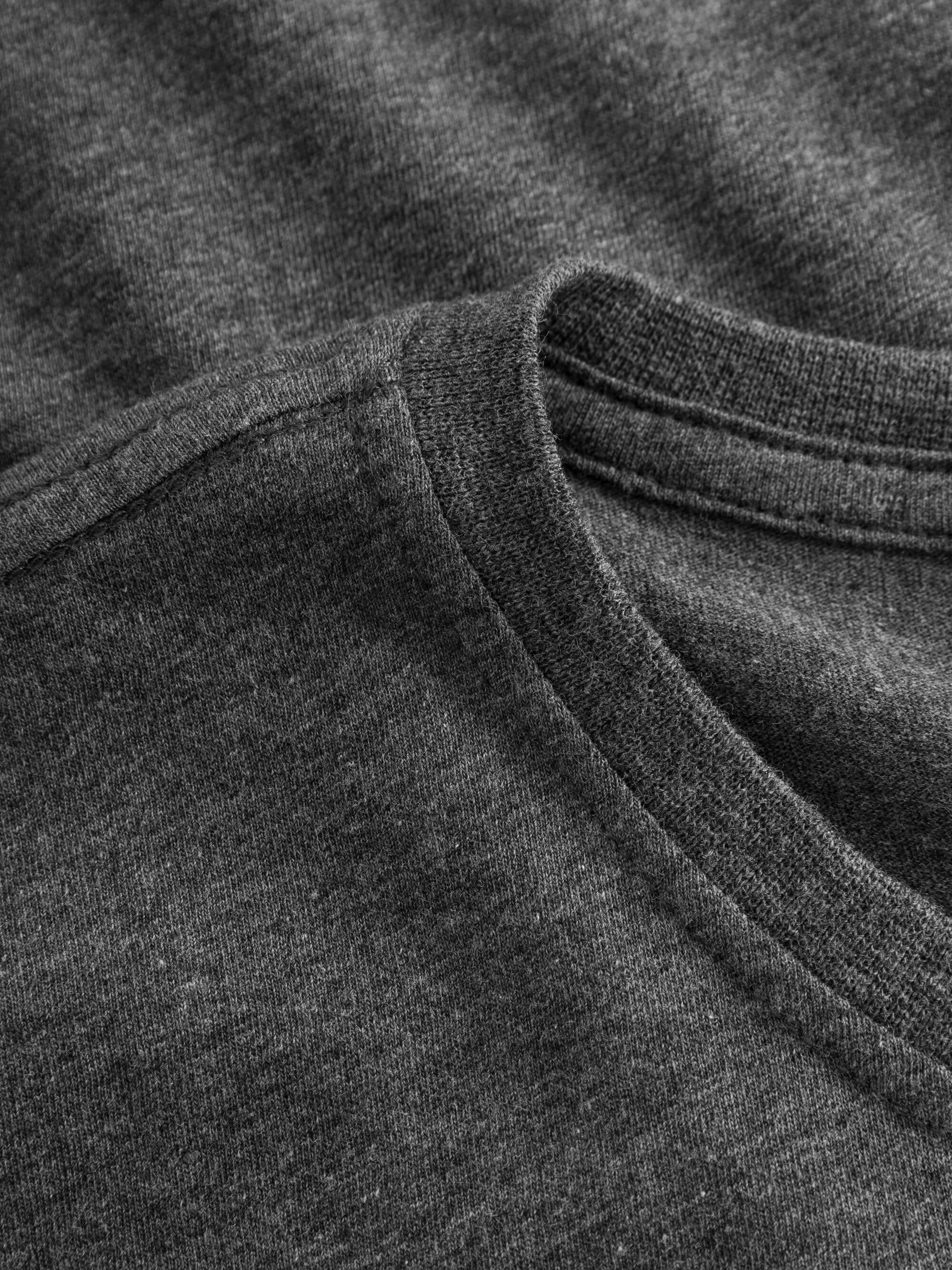 Regular fit Basic tee - Dark Grey Melange - Image 9
