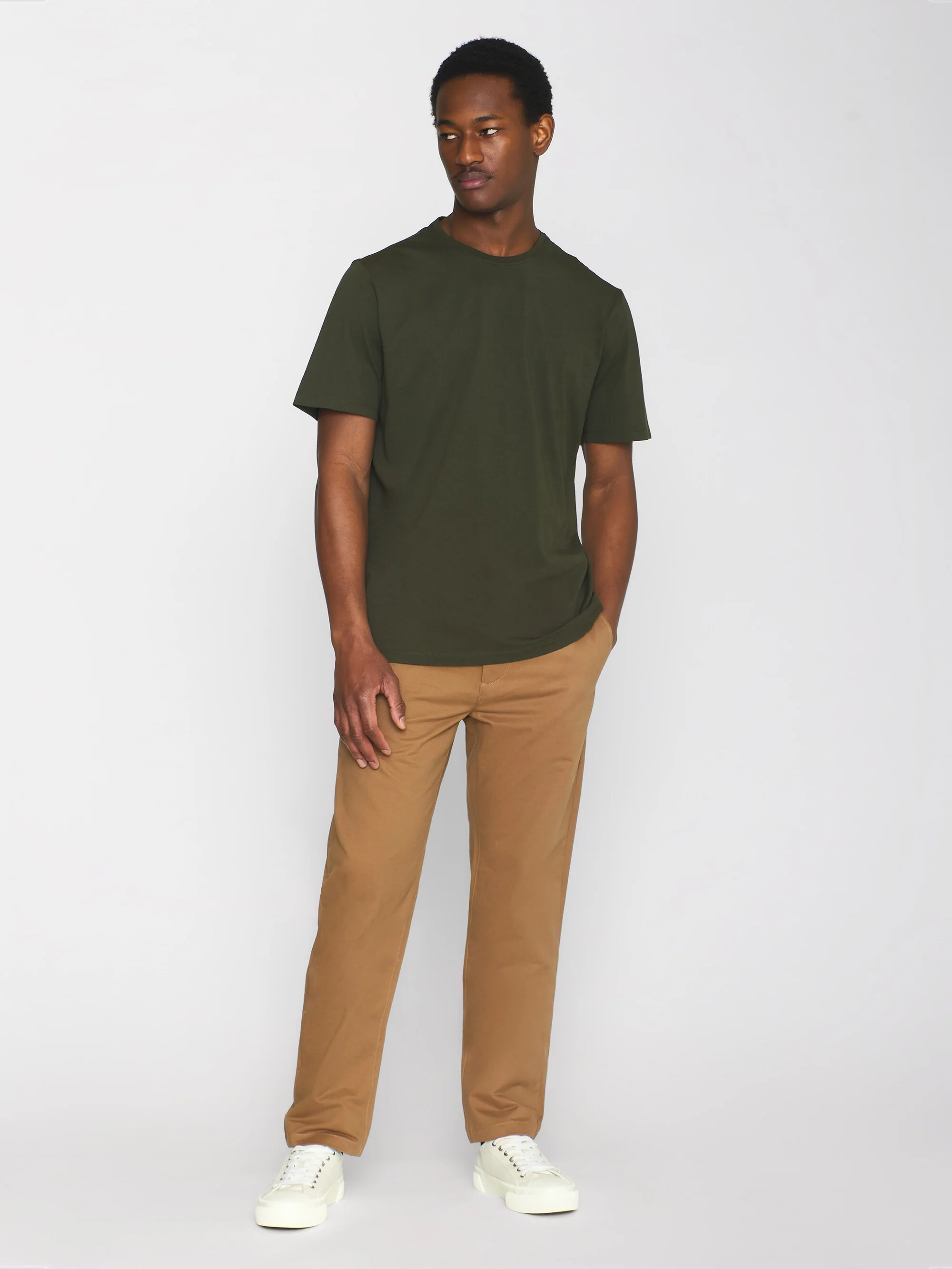 Regular fit Basic tee - Forest Night - Image 4