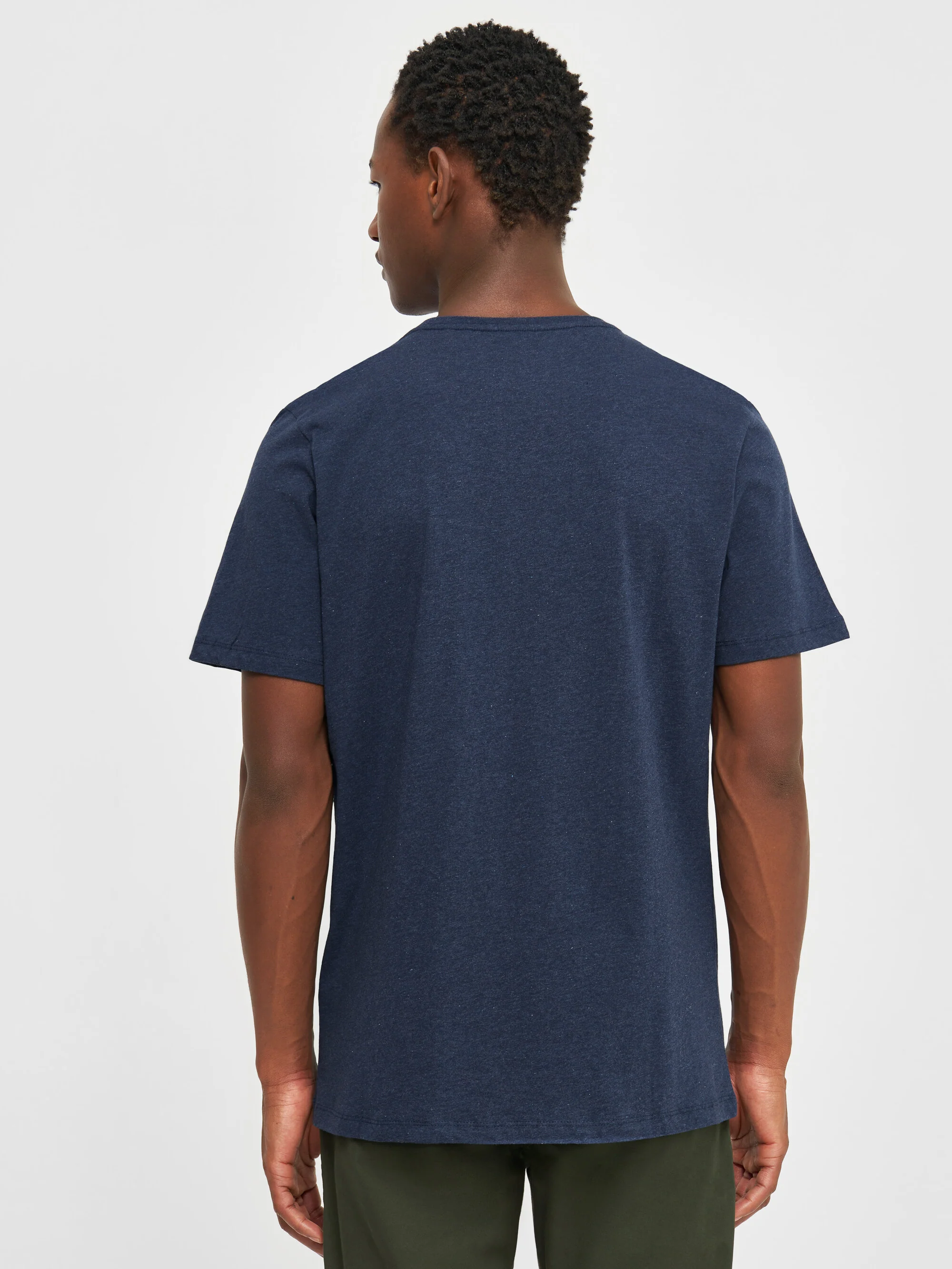 Regular fit Basic tee - Insigna Blue melange - Image 3