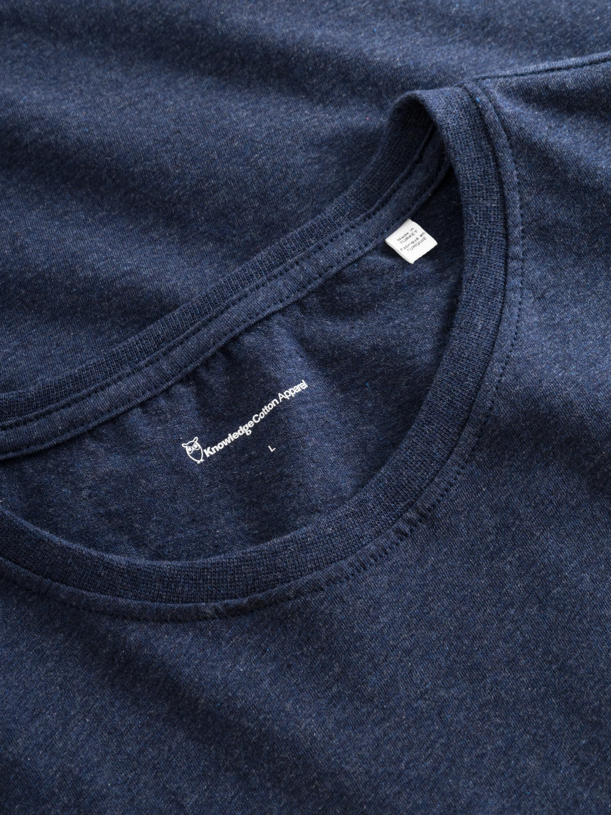 Regular fit Basic tee - Insigna Blue melange - Image 7