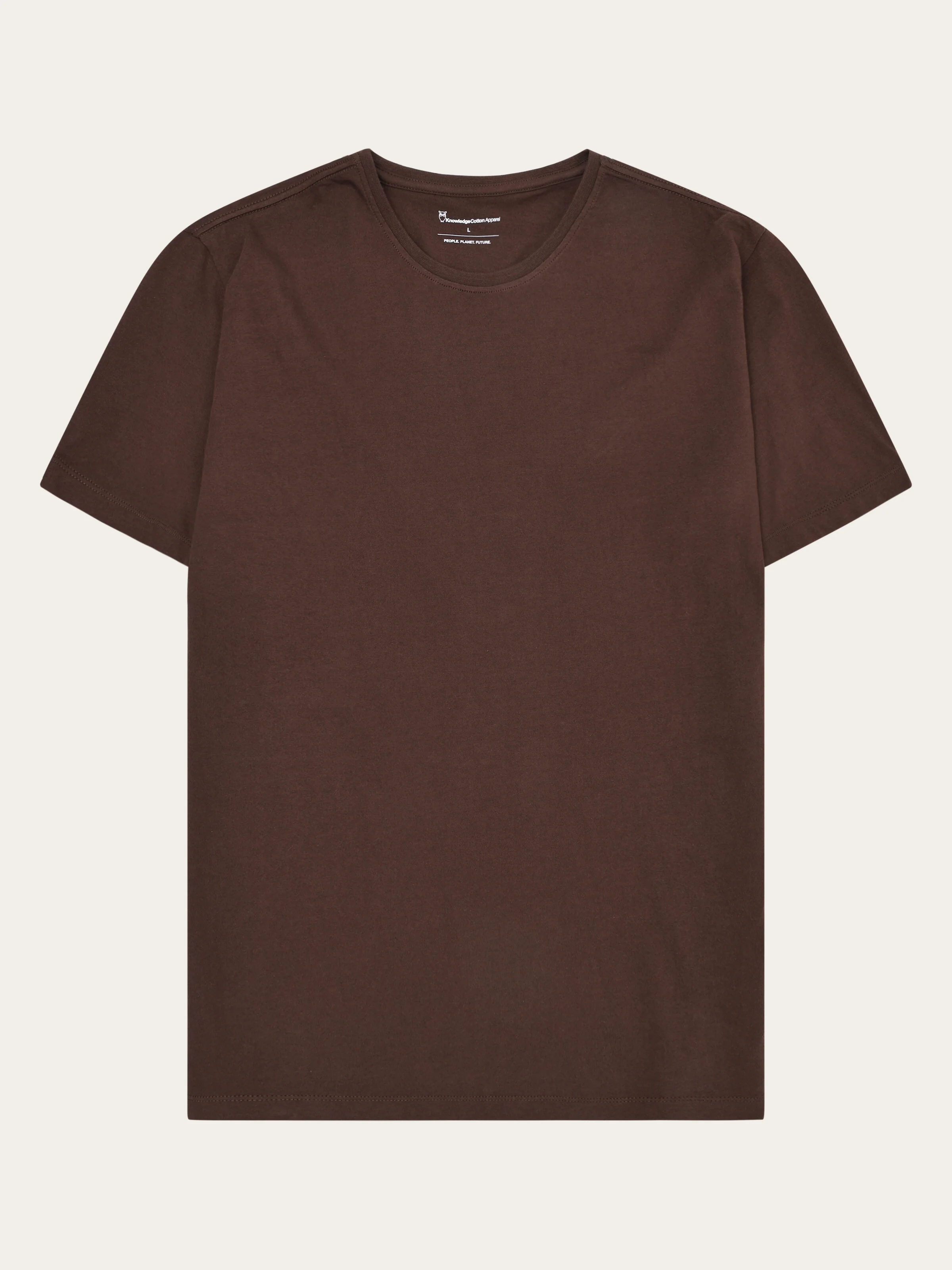 Regular fit Basic tee - Shaved Chocolate