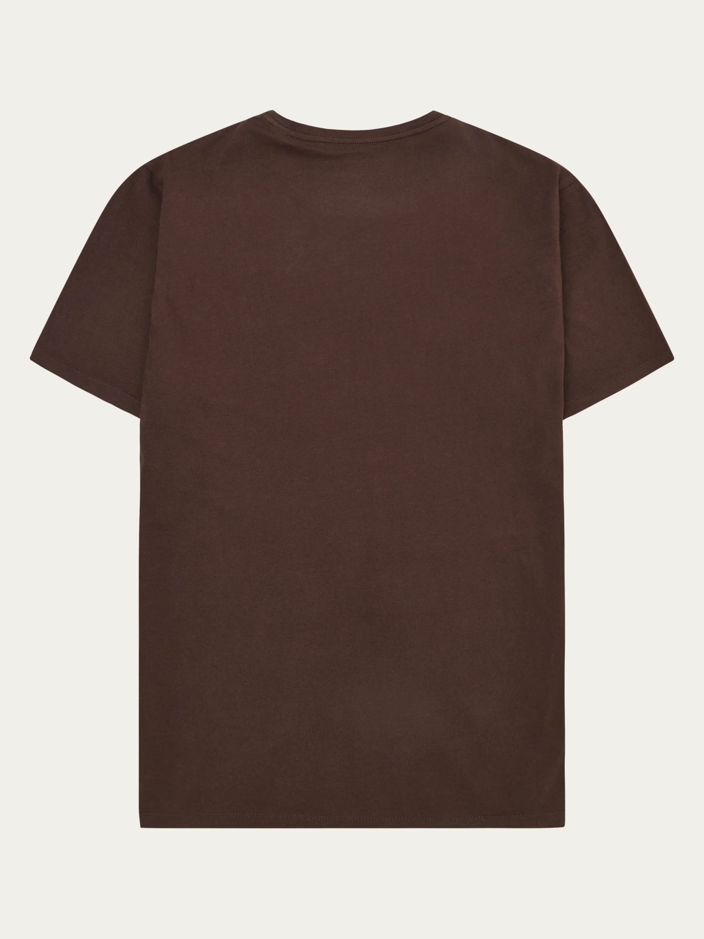 Regular fit Basic tee - Shaved Chocolate - Image 3