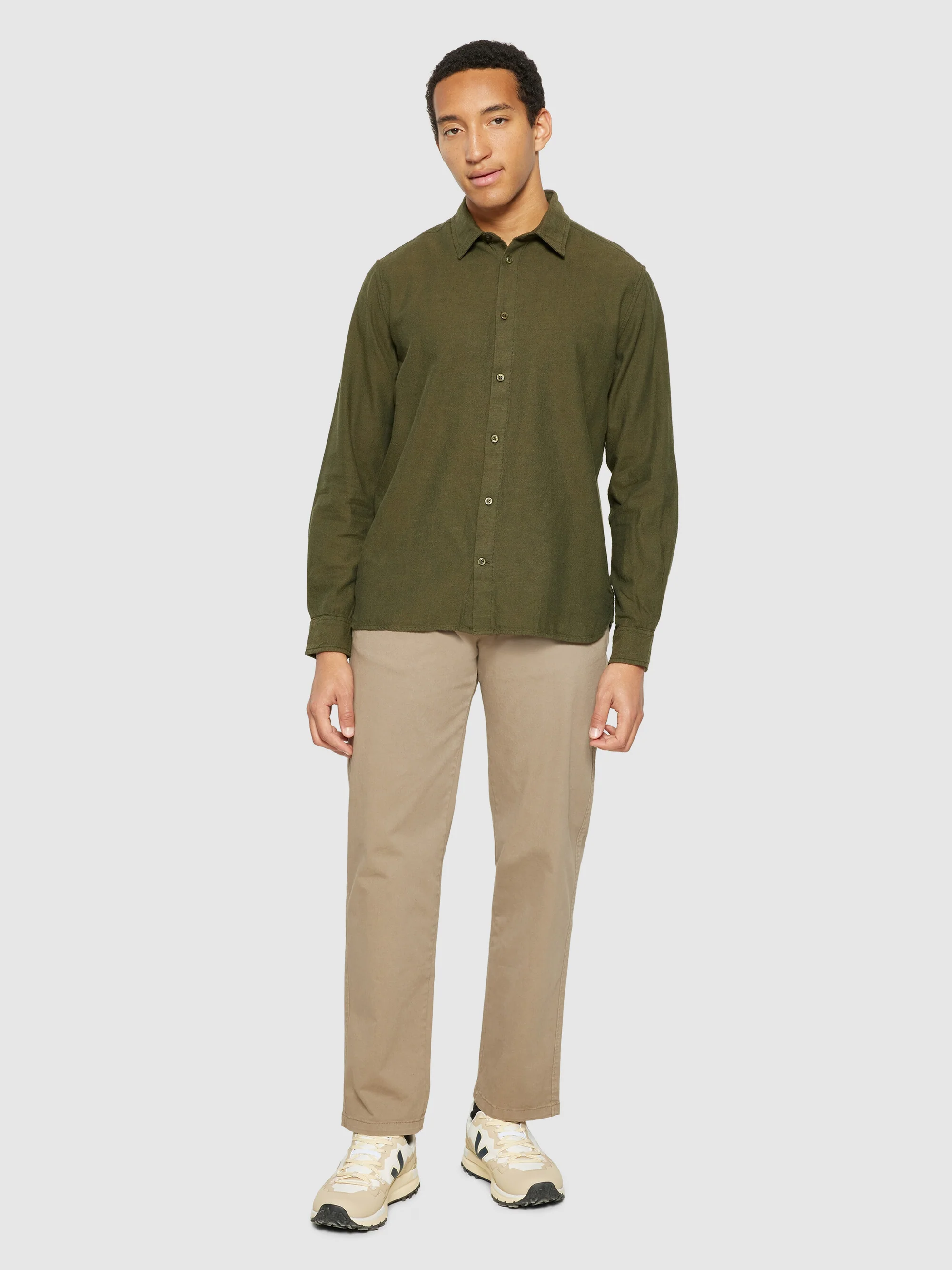 Dune regular flannel shirt - Forest Night - Image 4