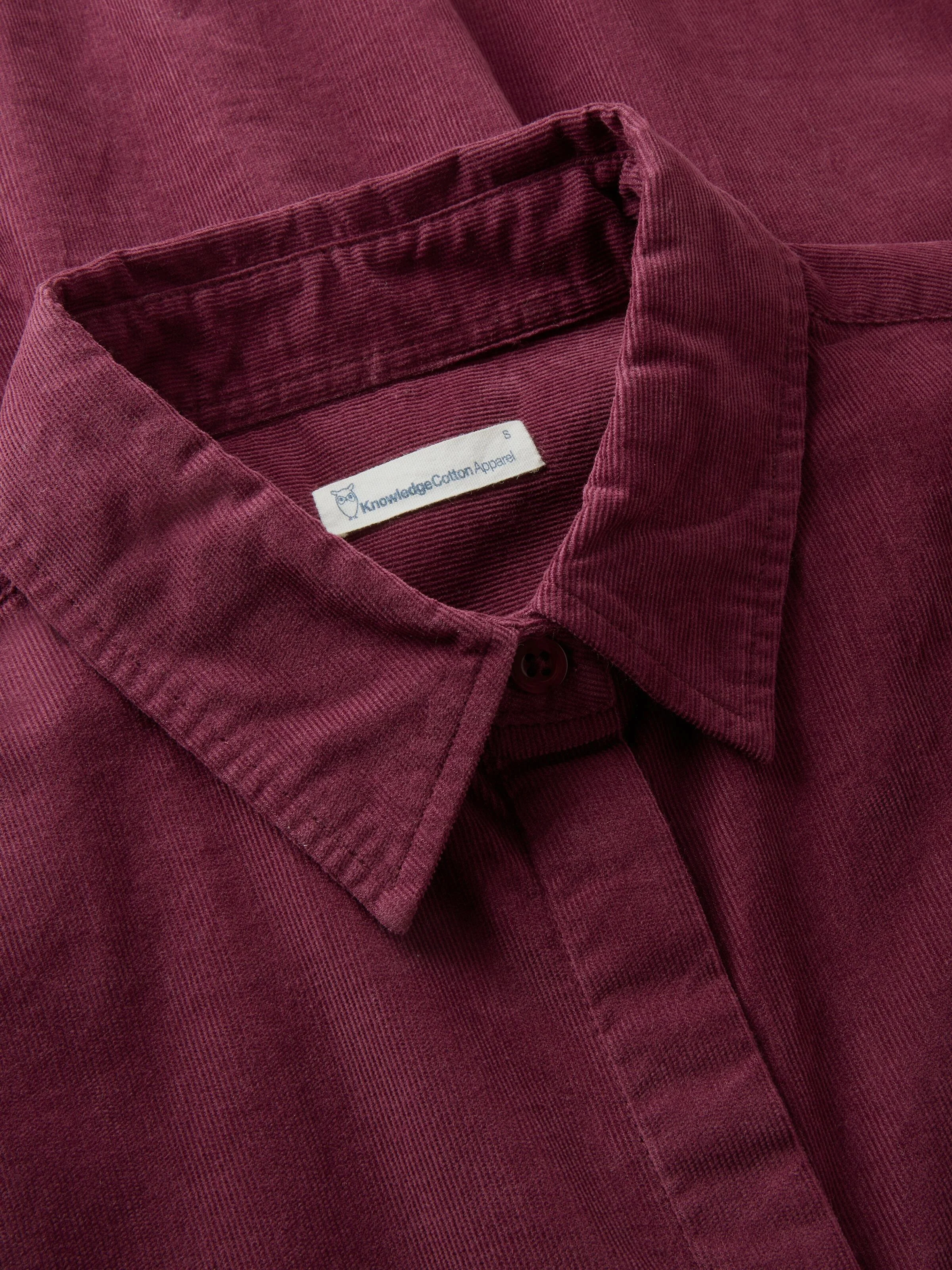Regular fit melangé flannel shirt - Fig - Image 3