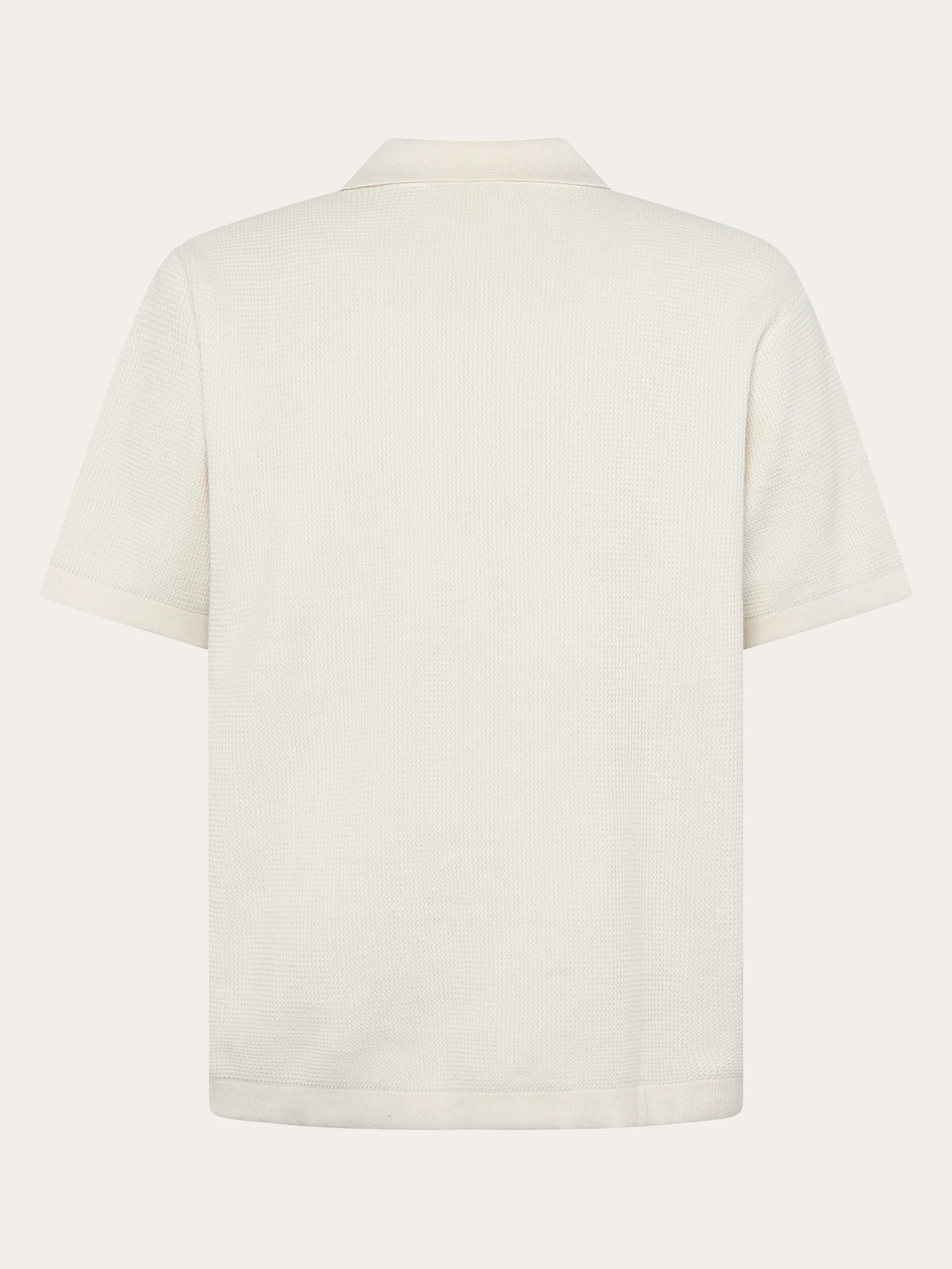 Regular knit shirt - Egret - Image 3