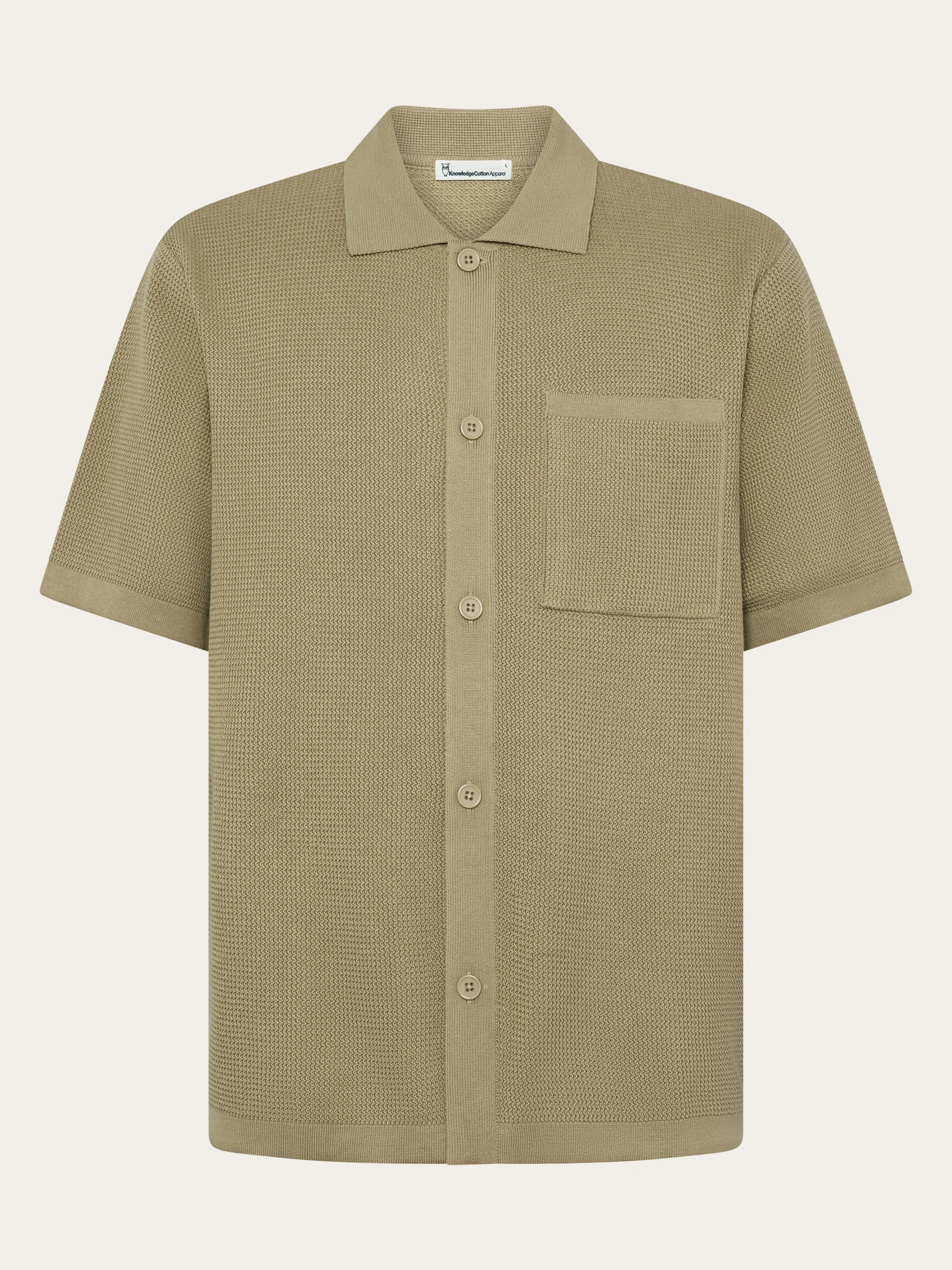 Regular knit shirt - Twill