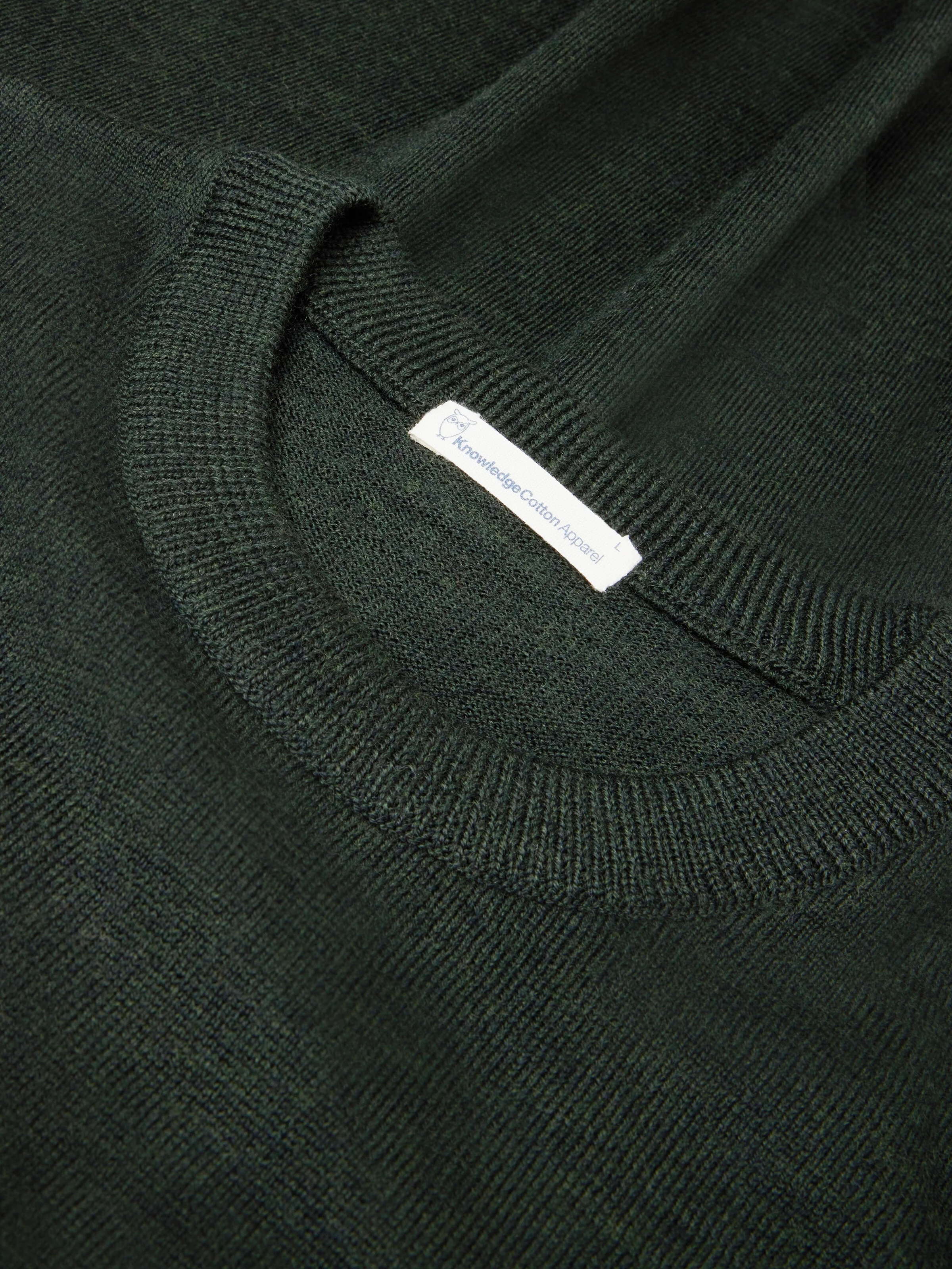 Merino crew neck sweater - Forest Night - Image 3
