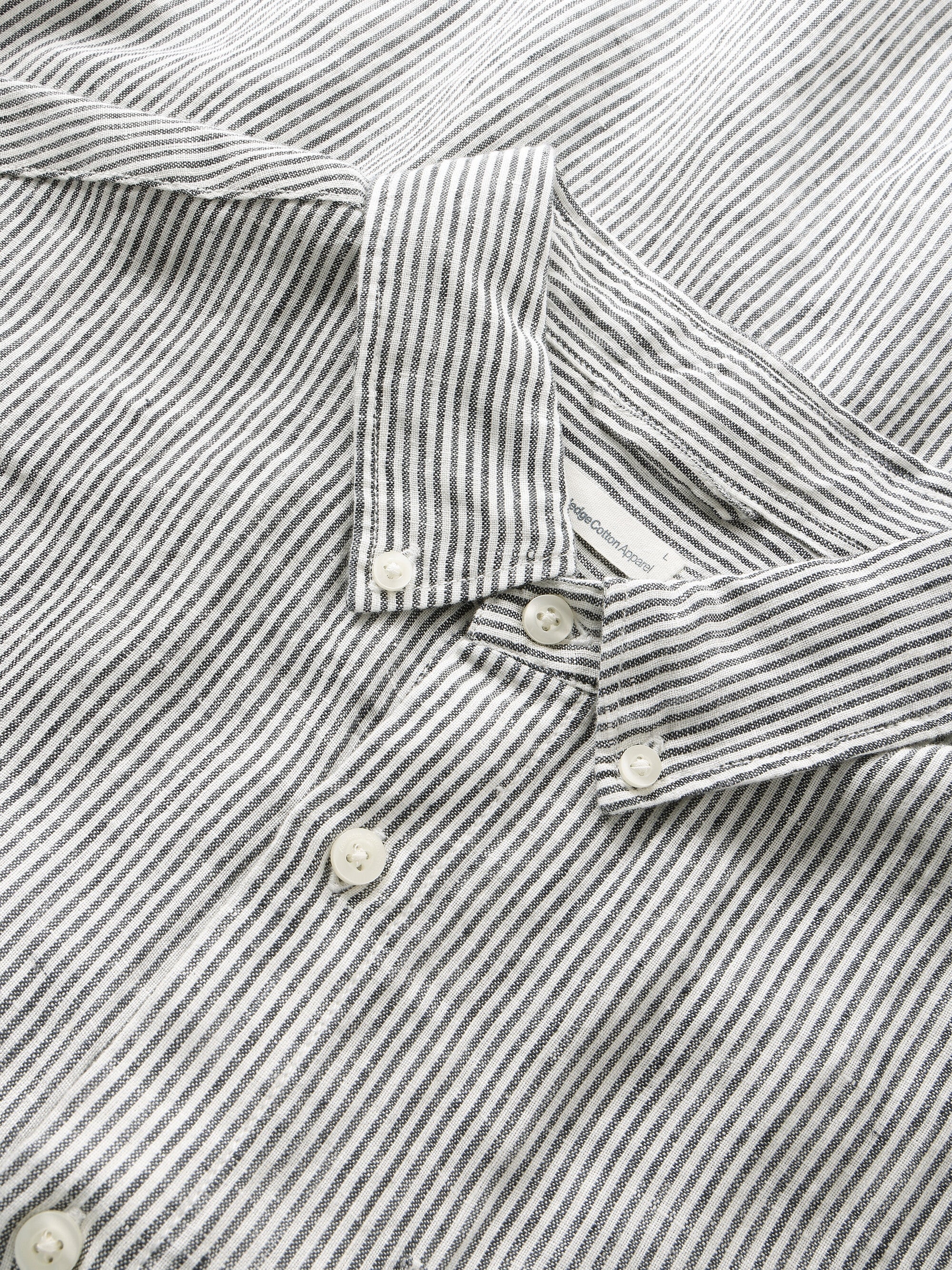 Linen stripe shirt - Total Eclipse - Image 2