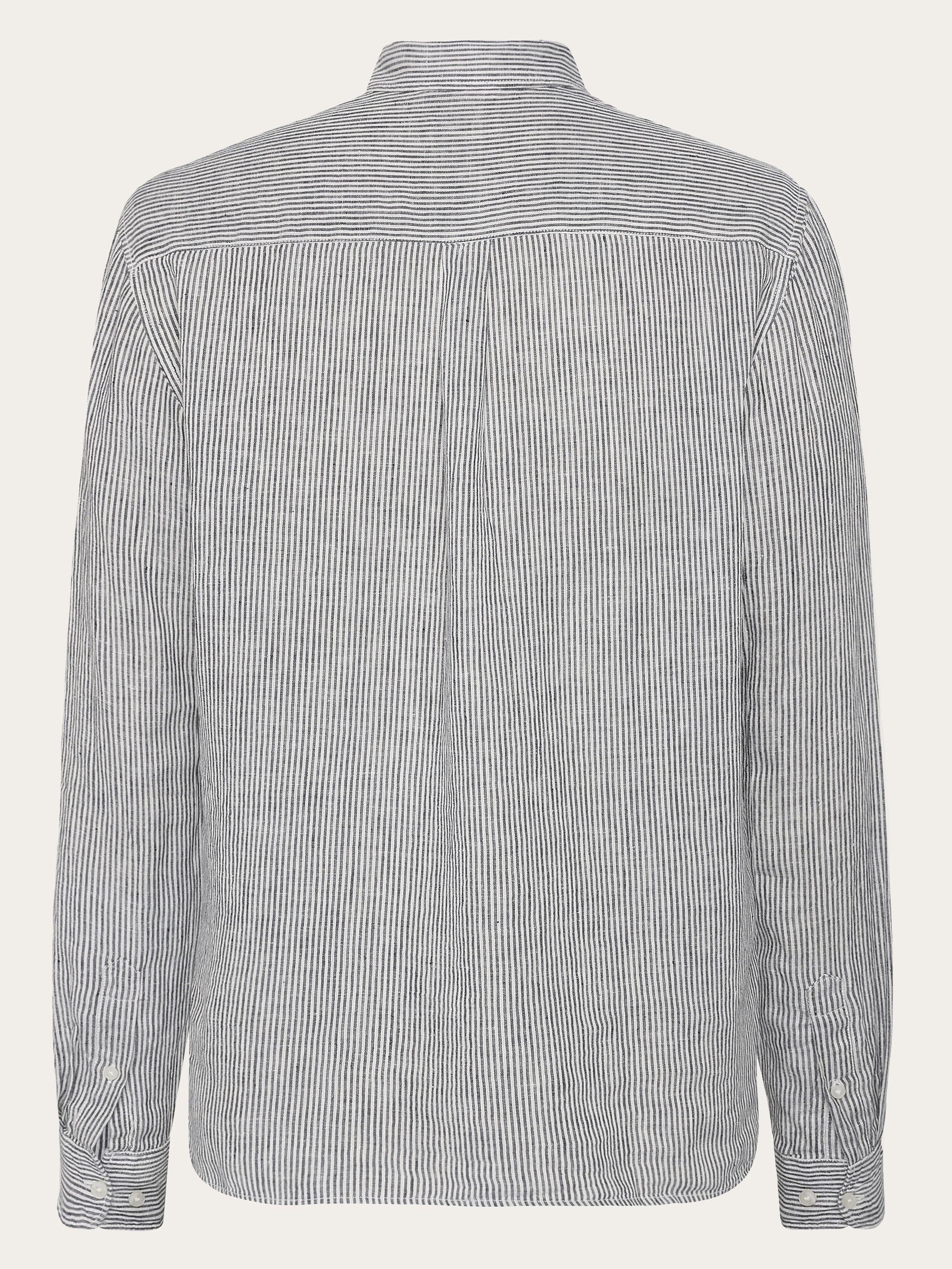Linen stripe shirt - Total Eclipse - Image 3