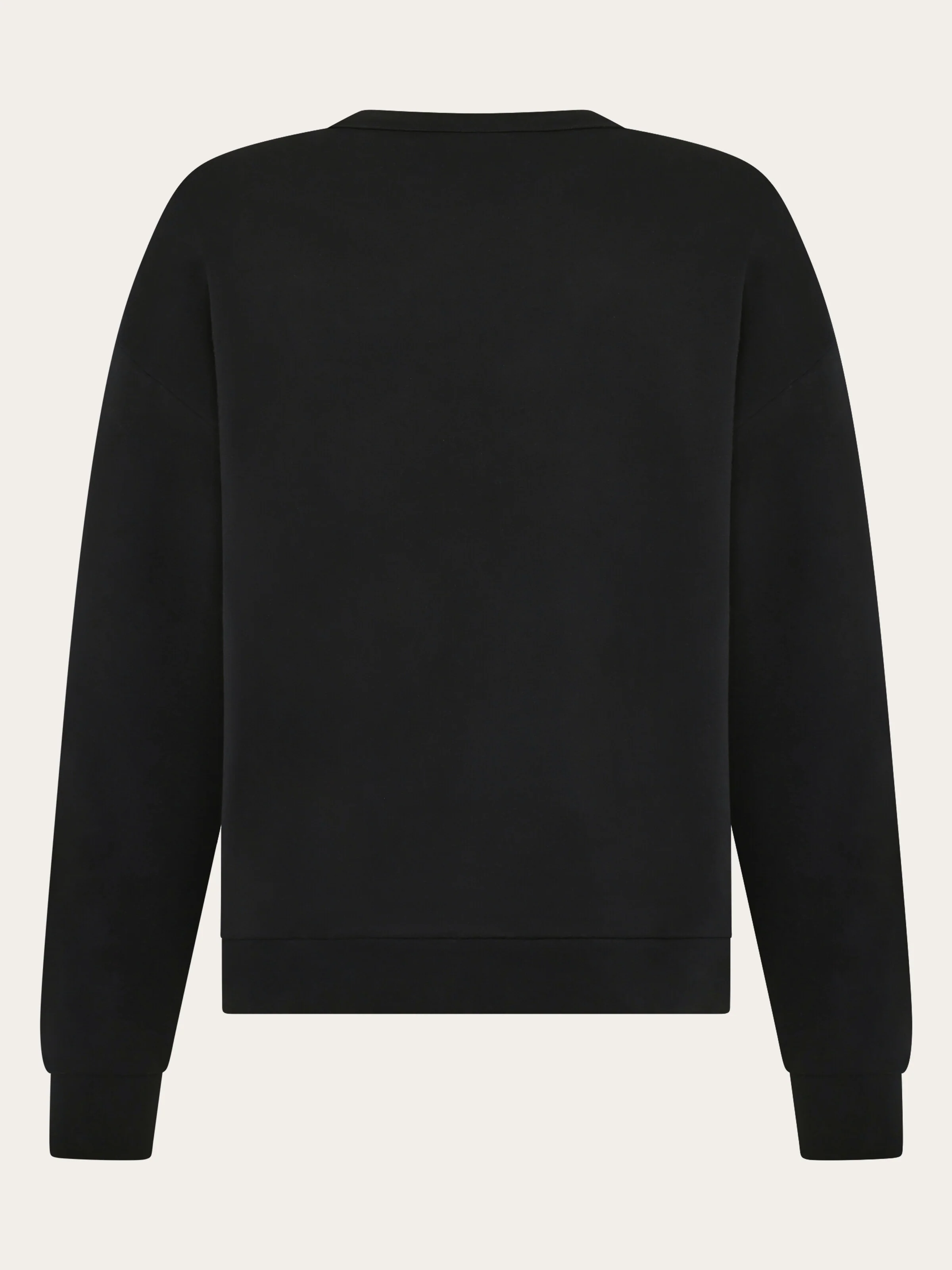 Relaxed printed crew neck - Black Jet - Image 3