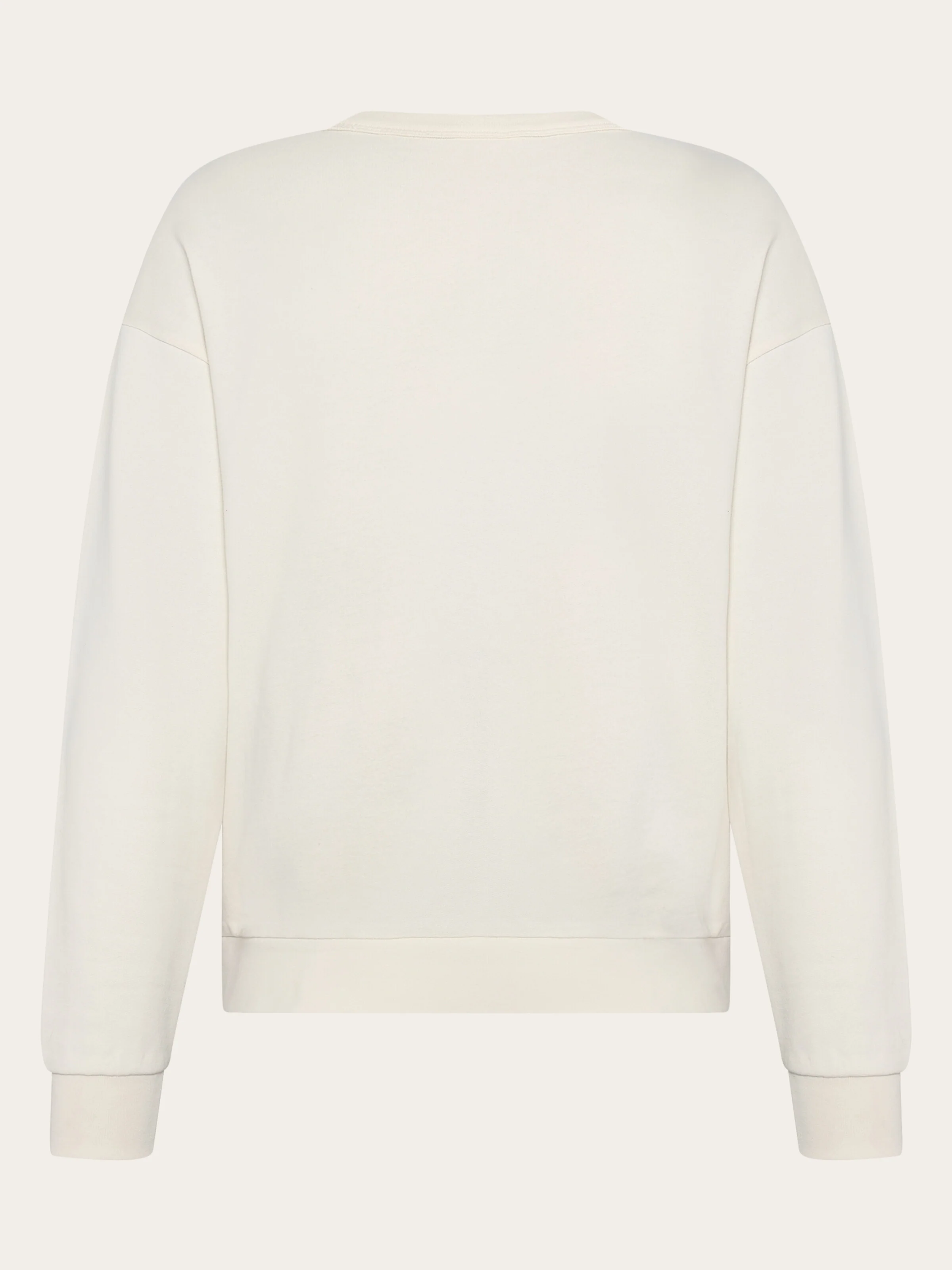 Relaxed printed crew neck - Egret - Image 4