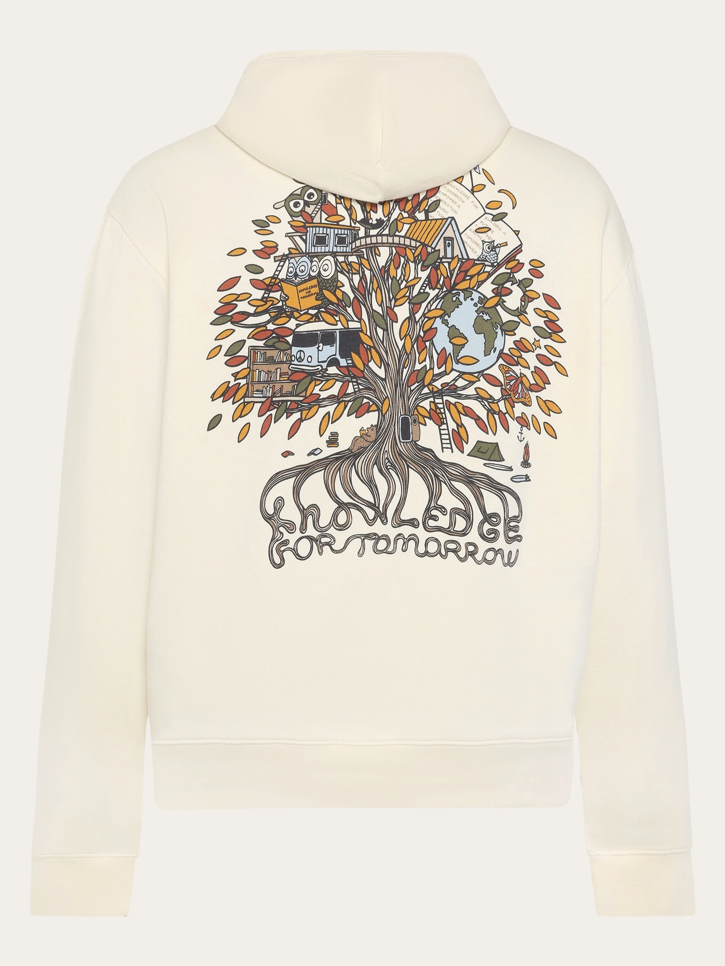 Relaxed printed hoodie - White Multi - Image 5