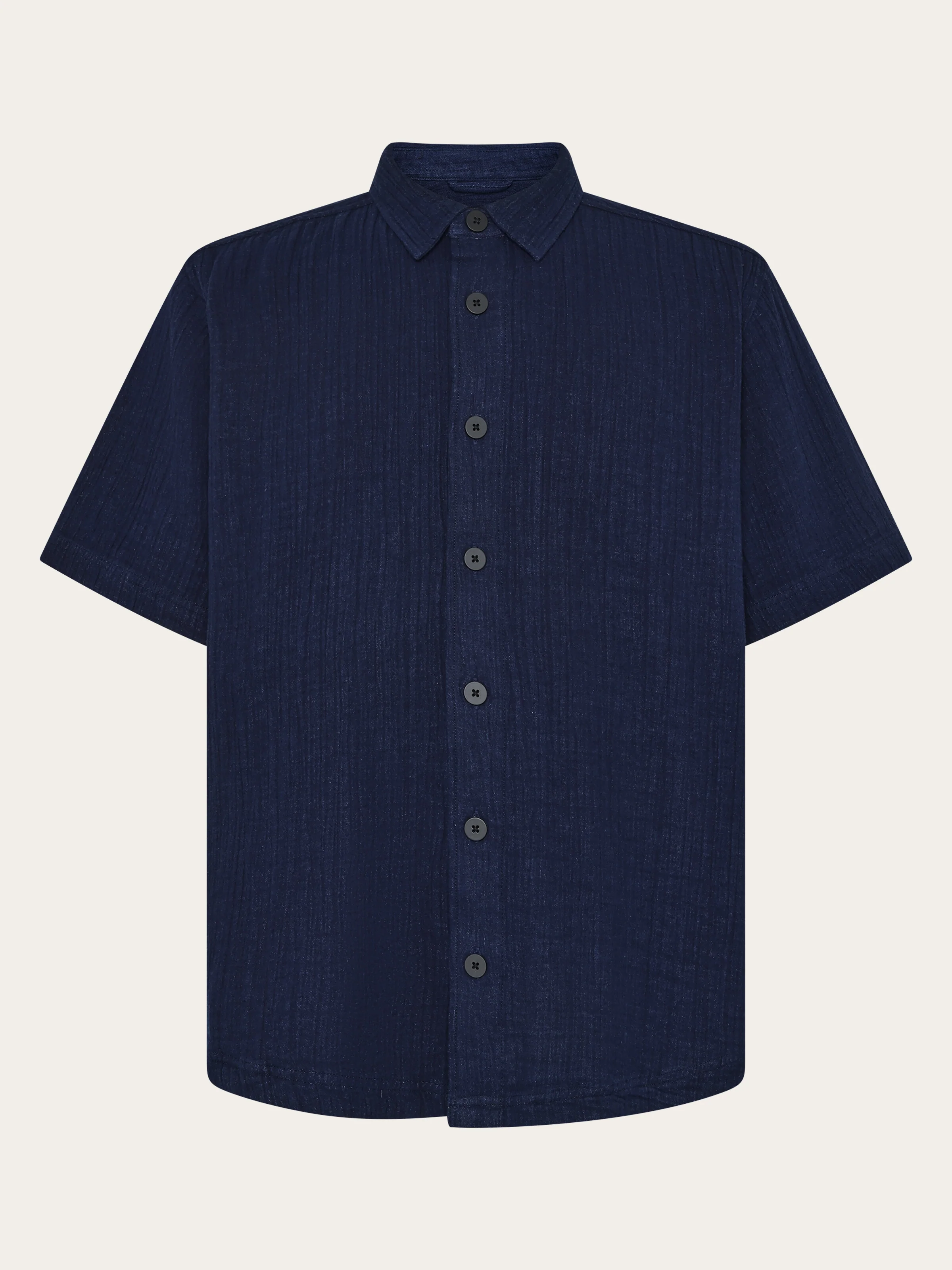 Relaxed short sleeve shirt - Indigo